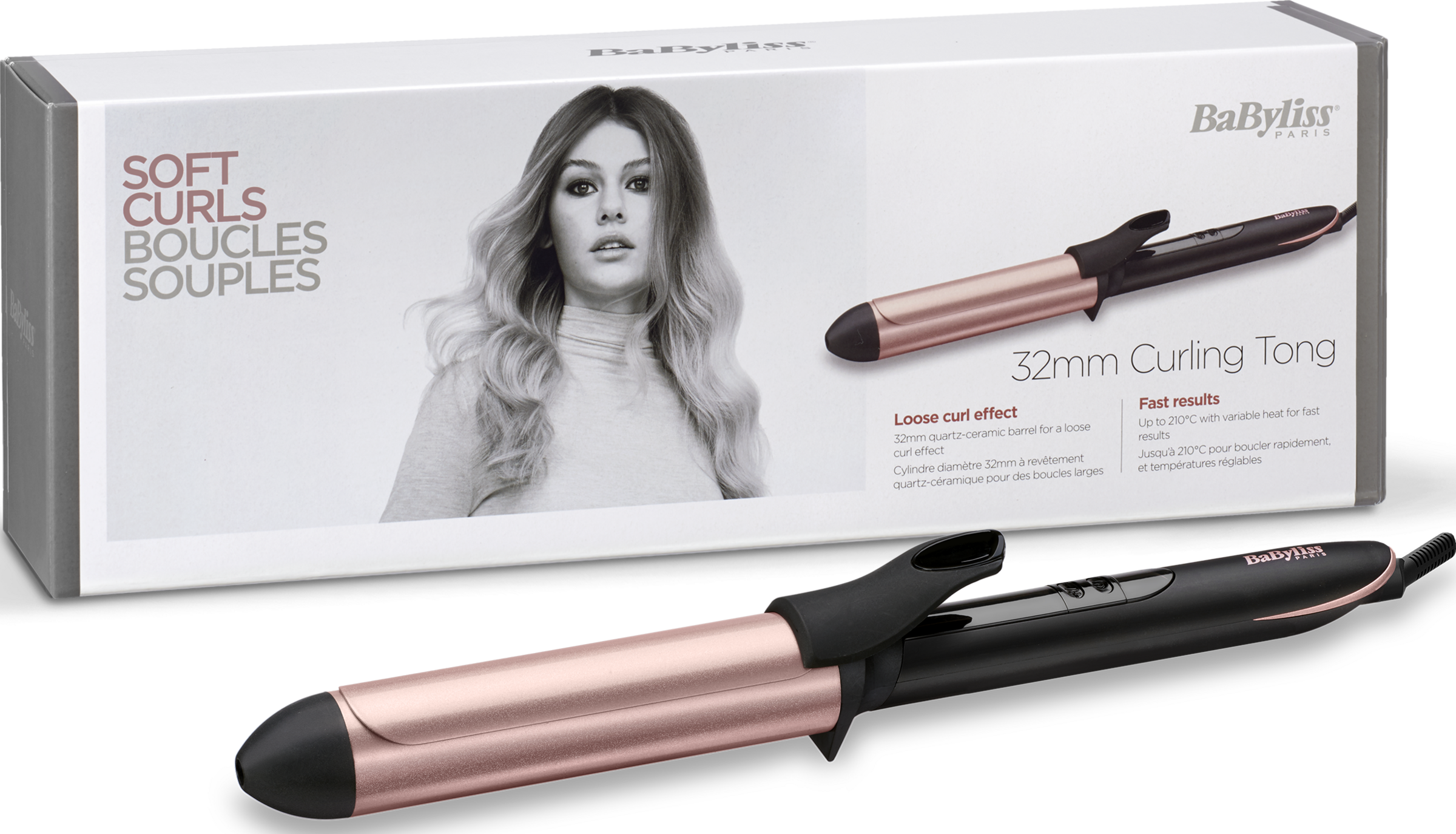 BaByliss 32mm Curling Tong Lockenstab C452E