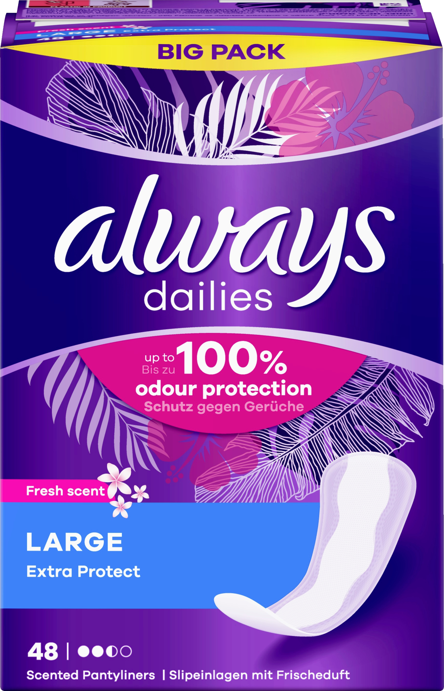 Large Extra Protect Fresh Slipeinlagen Big Pack