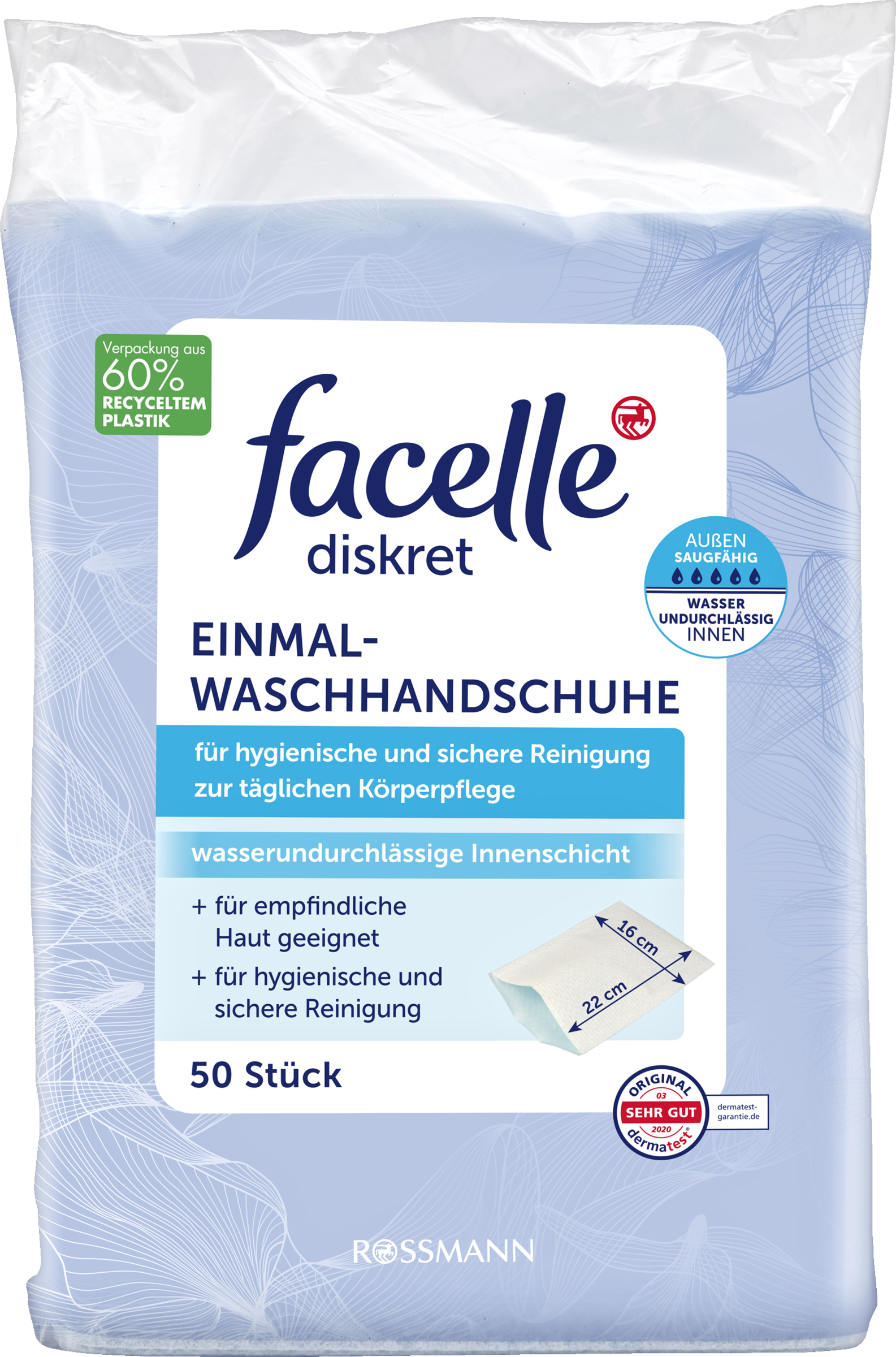 facelle diskret Einmalwaschhandschuhe