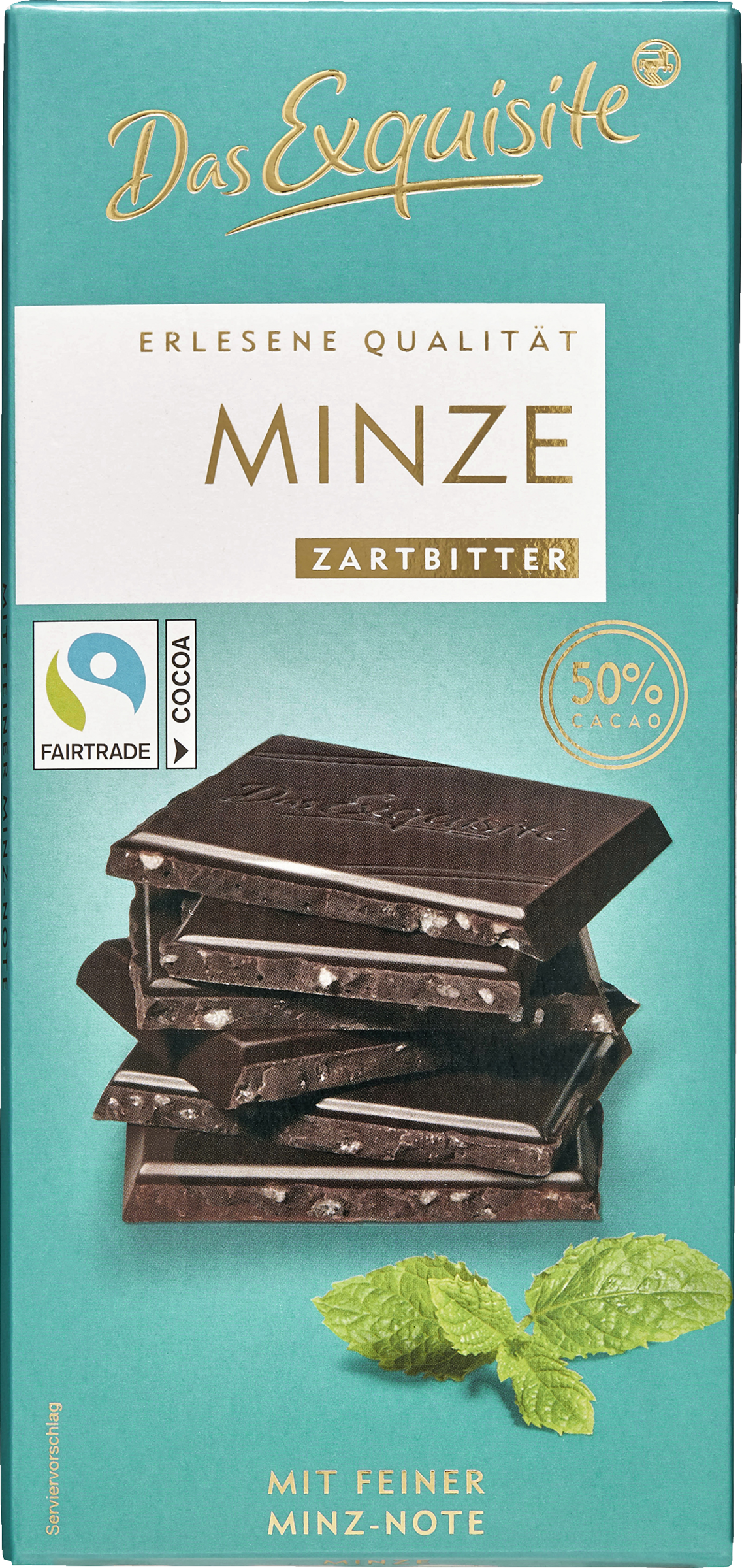 Schokolade Minze Zartbitter