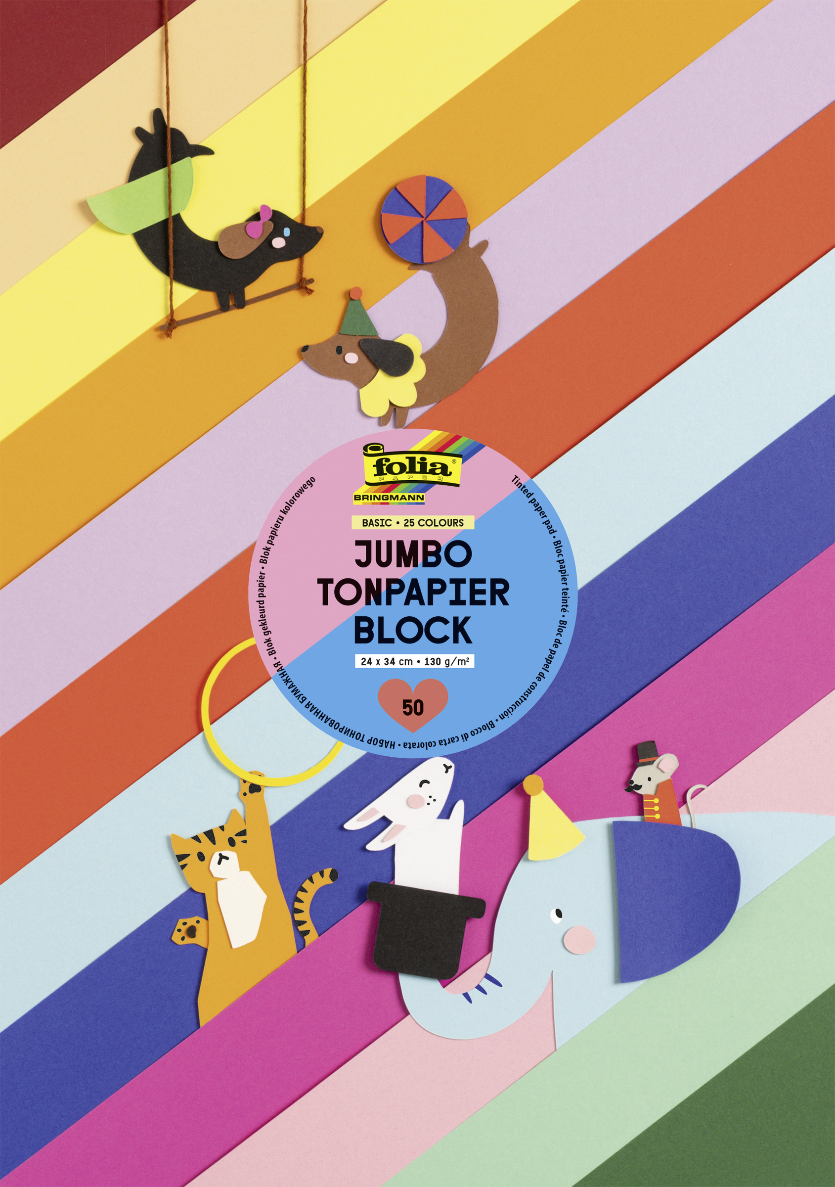 folia Riesen-Tonpapierblock