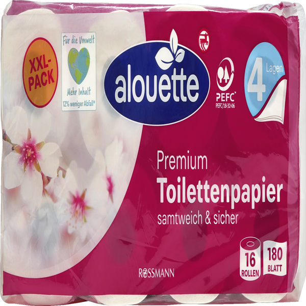 alouette Toilettenpapier Premium XXLPack online kaufen rossmann.de
