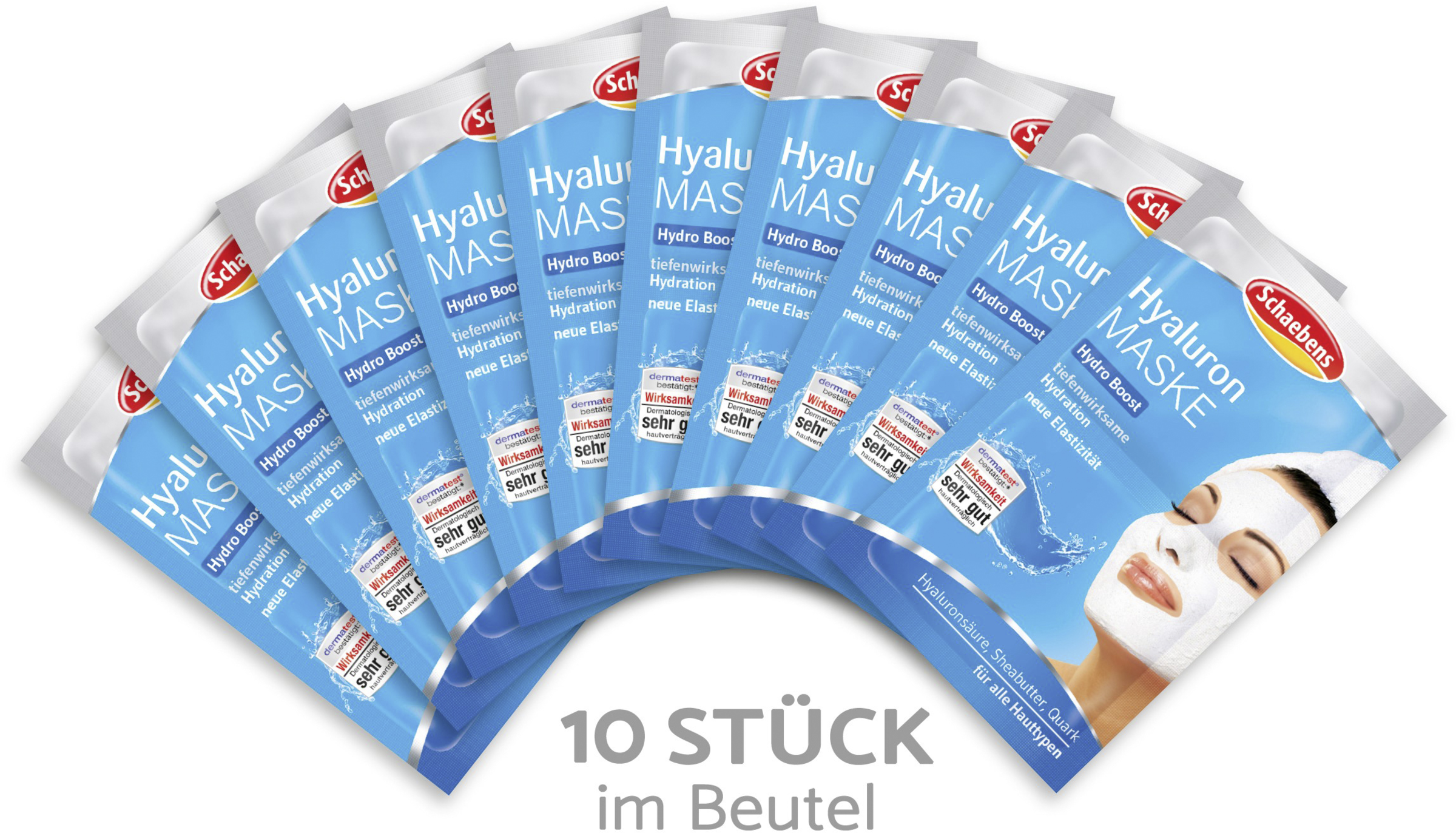 Schaebens Hyaluron Maske 10er Beutel