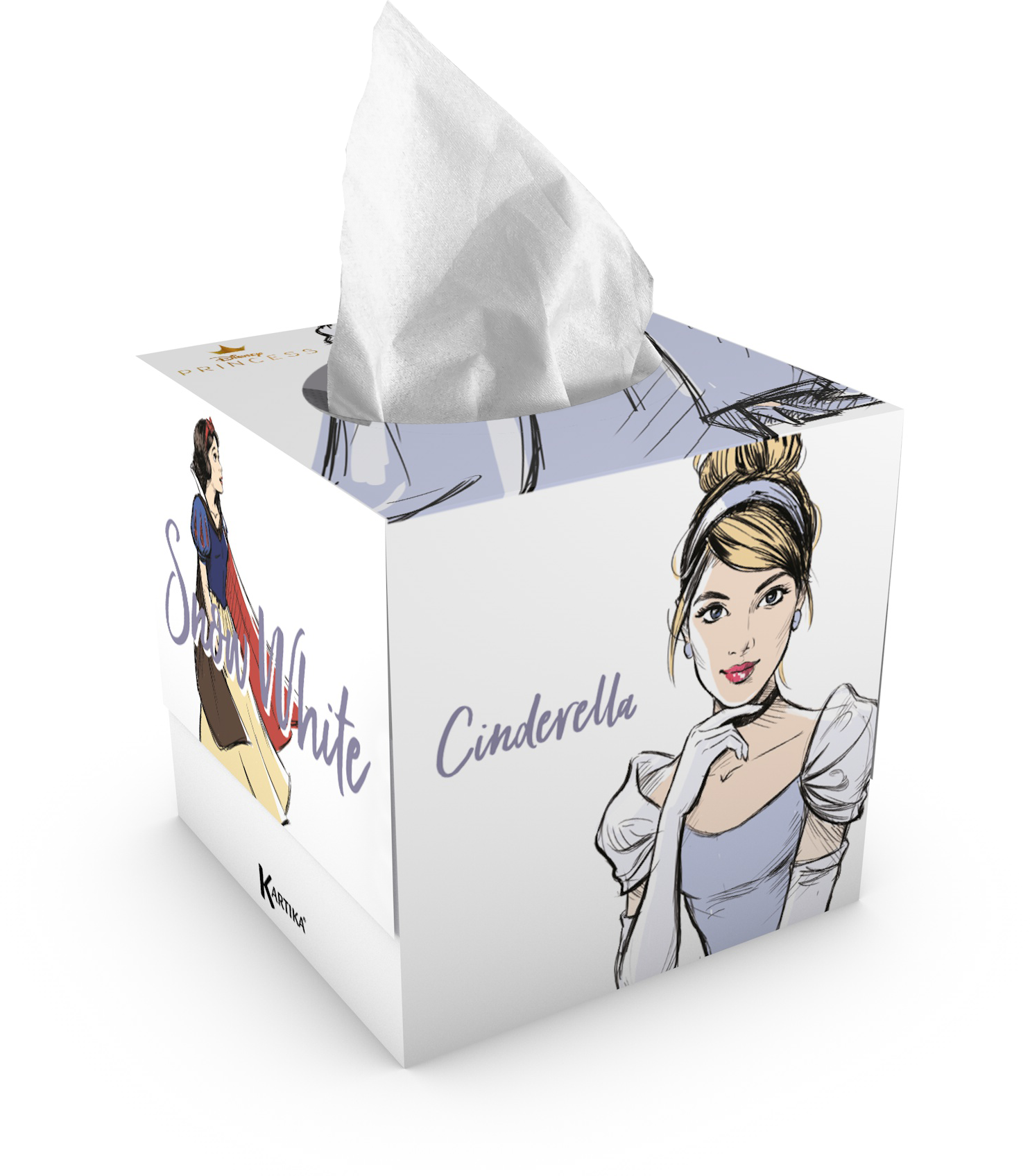 kartika Disney Princess Kosmetiktücher in Design-Box