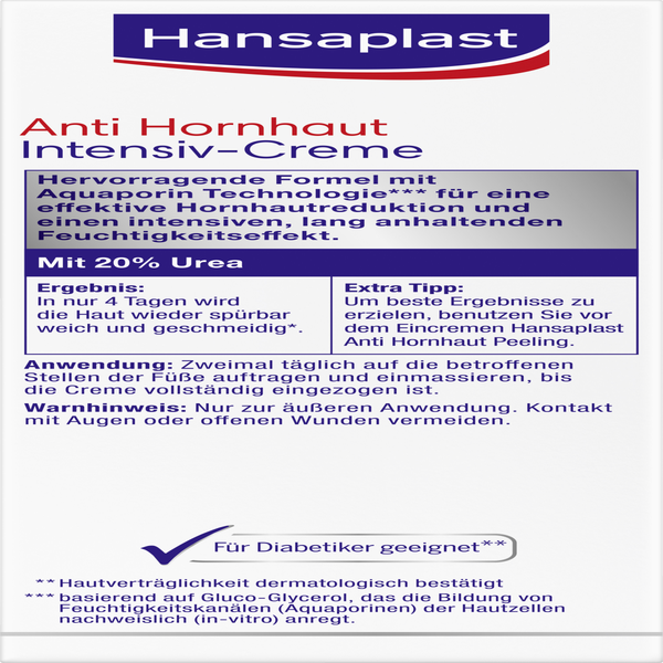 Hansaplast Anti Hornhaut Intensiv Creme Preisvergleich Hansaplast Anti Hornhaut Intensiv-Creme online kaufen | rossmann.de