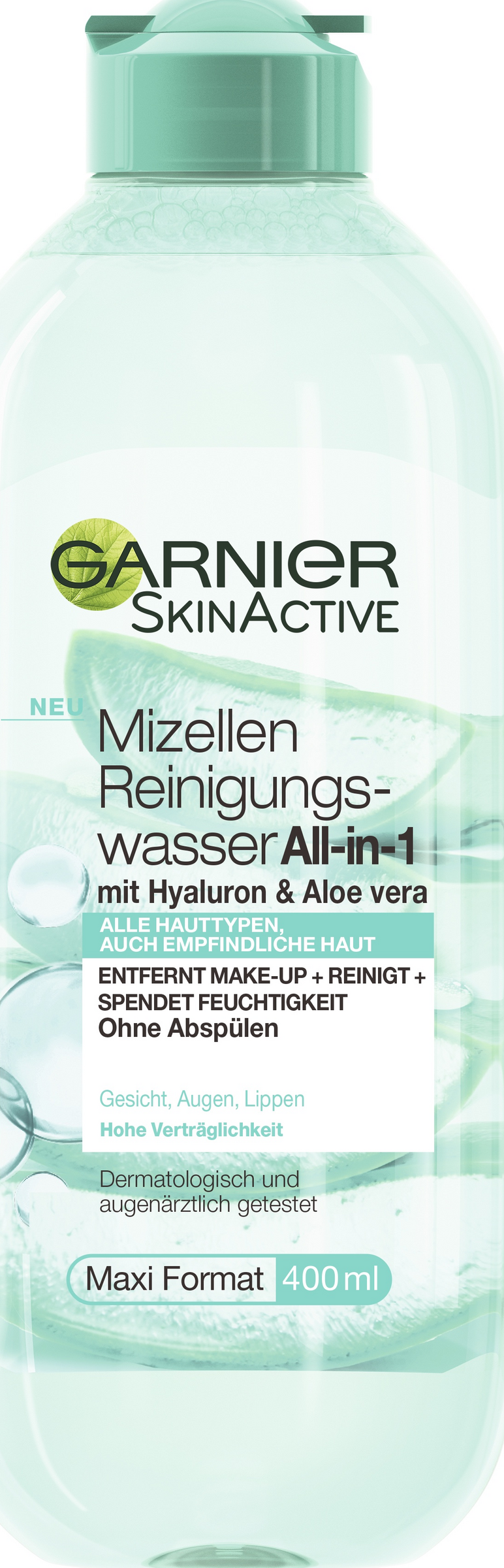 Garnier SkinActive Mizellen Reinigungswasser All-in-1 Hyaluron & Aloe Vera