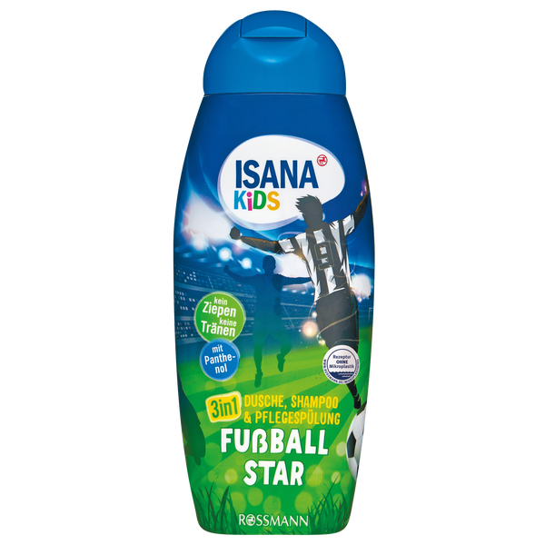 3in1 Dusche, Shampoo & Pflegespülung Fußball Star