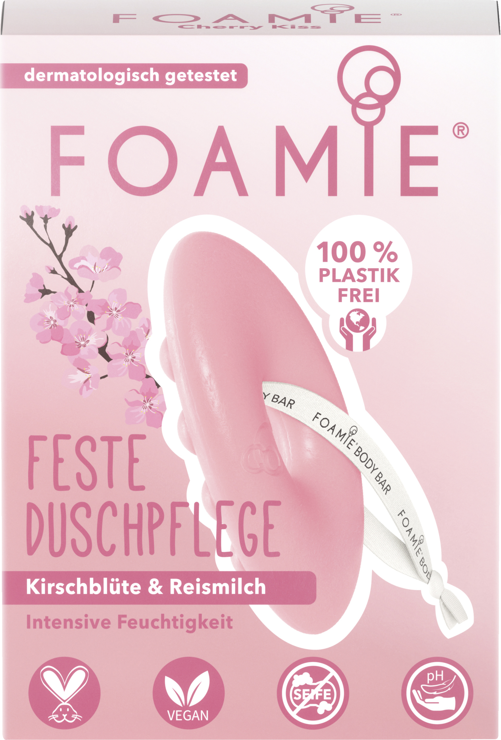 Foamie Feste Duschpflege Kirschblüte & Reismilch