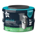2er Set Nachfüllkassetten für Twist & Click Advanced Windeleimer
