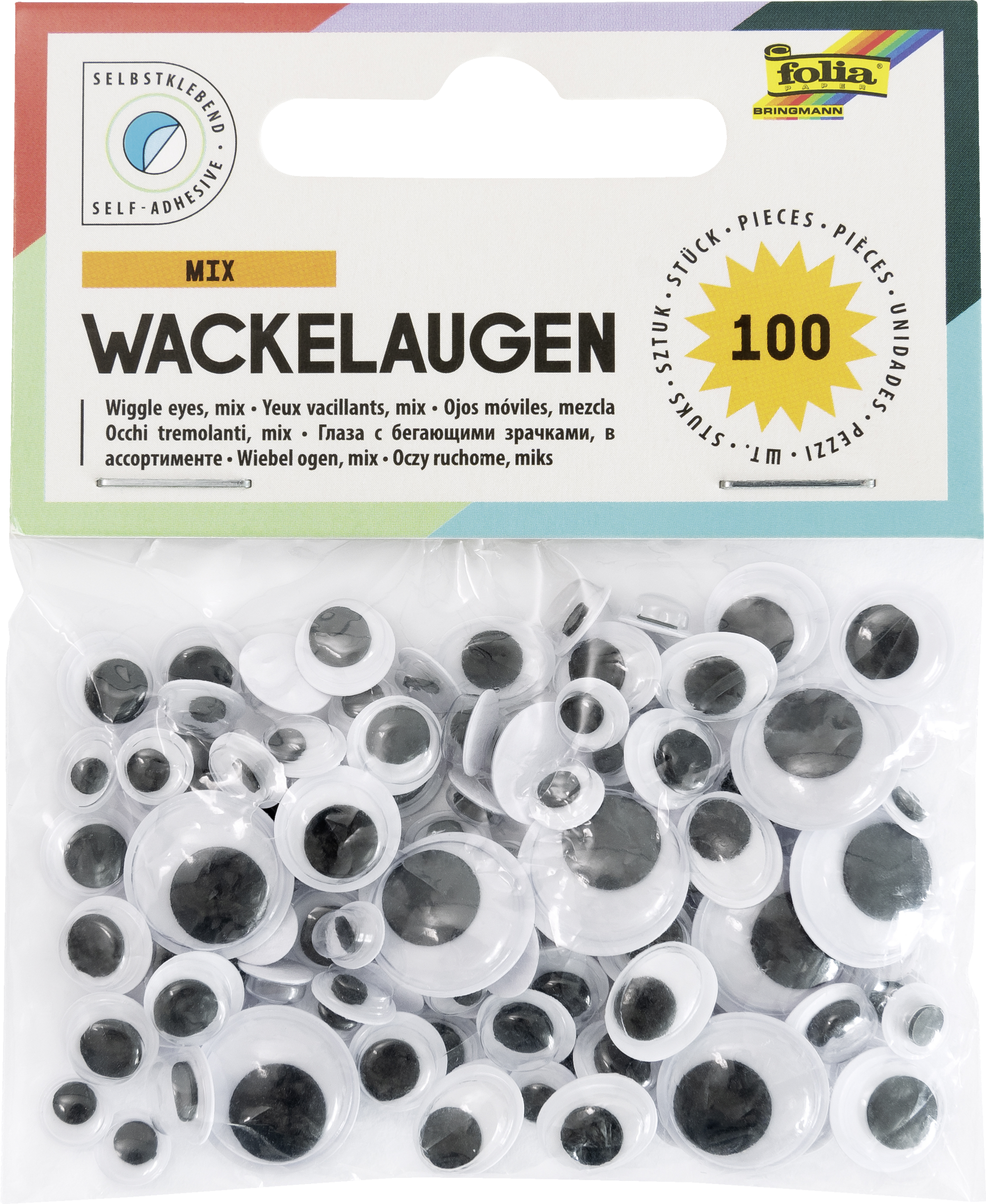 folia Wackelaugen selbstklebend