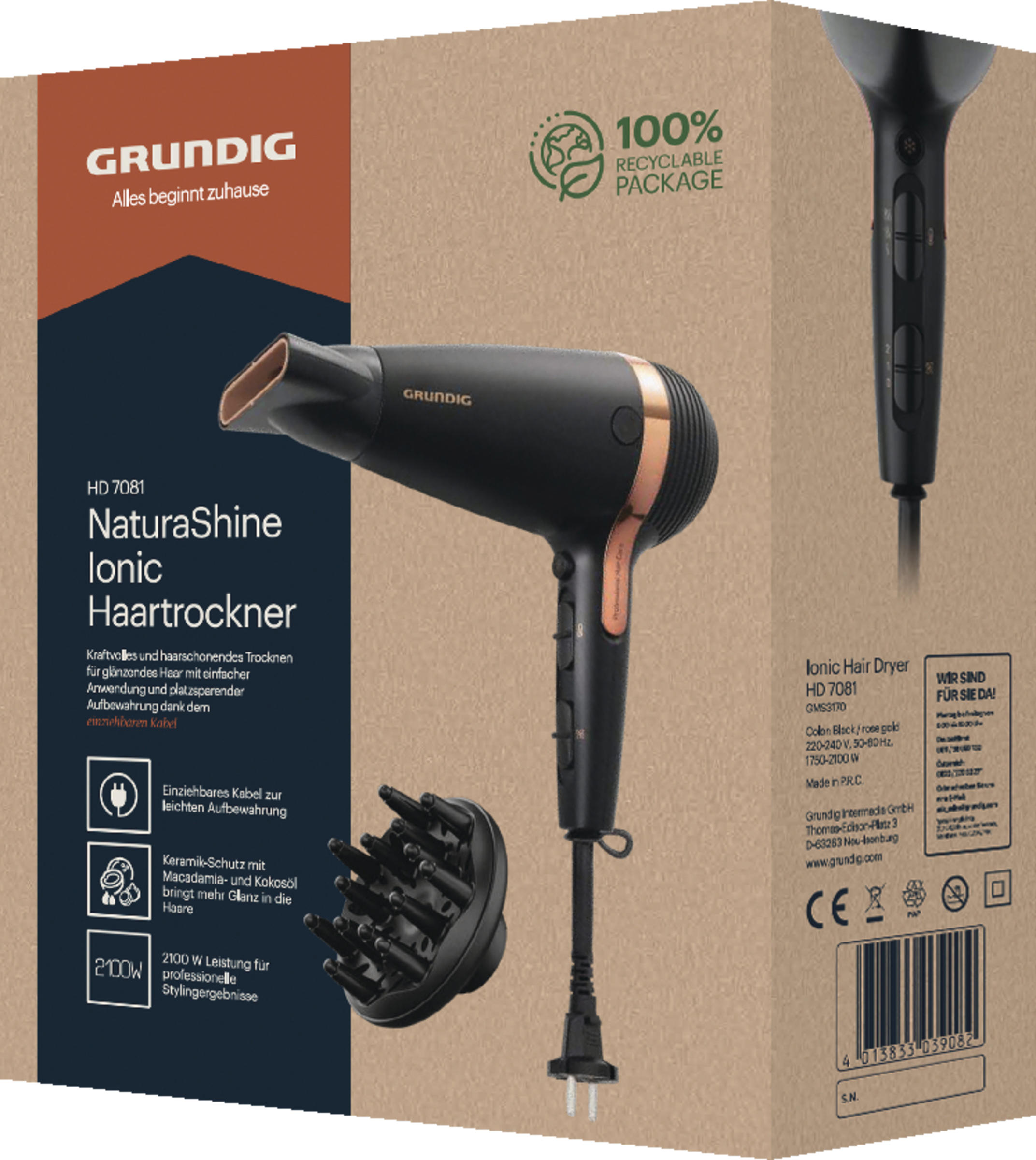 Grundig Haartrockner HD 7081 (Natura Shine)