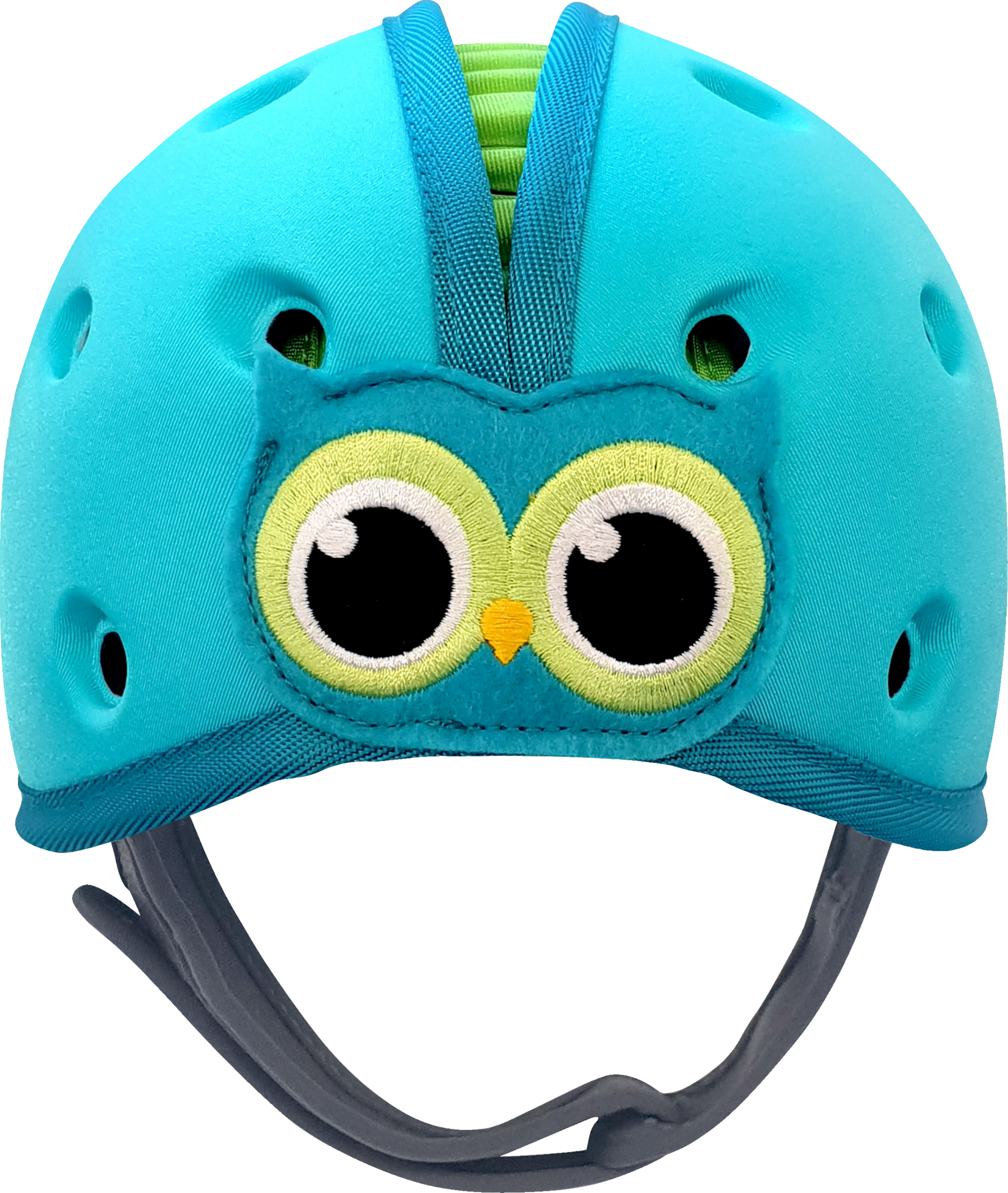 reer SafeheadBABY Babyhelm Eule, blau-grün