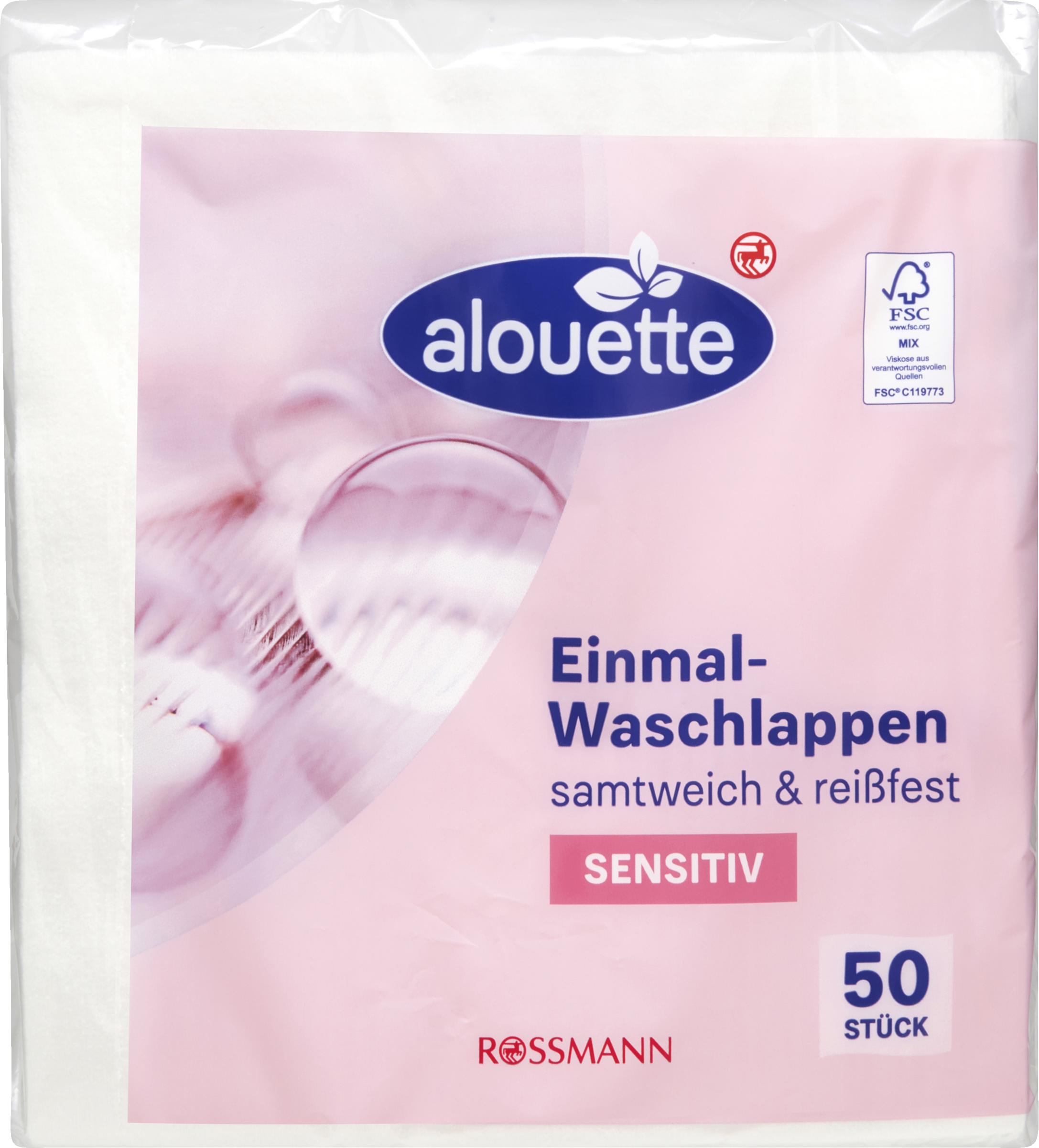 alouette Einmal-Waschlappen Sensitiv