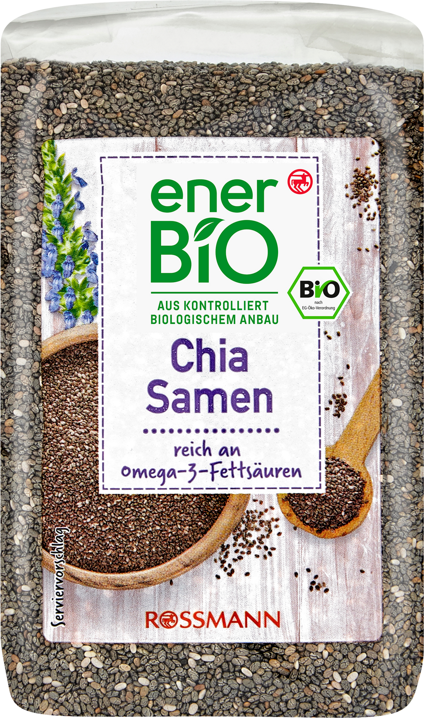 enerBiO Chiasamen, Bio, reich an Omega-3-Fettsäuren, 300 g