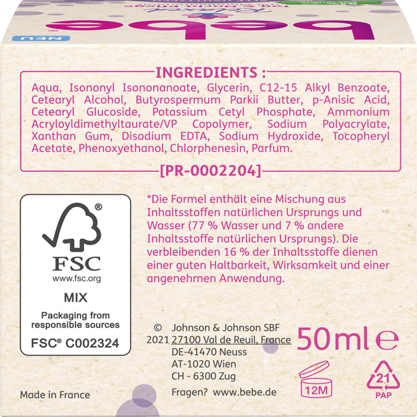 Bebe Relaxing Nacht Pflege Gesichtscreme Online Kaufen Rossmann De