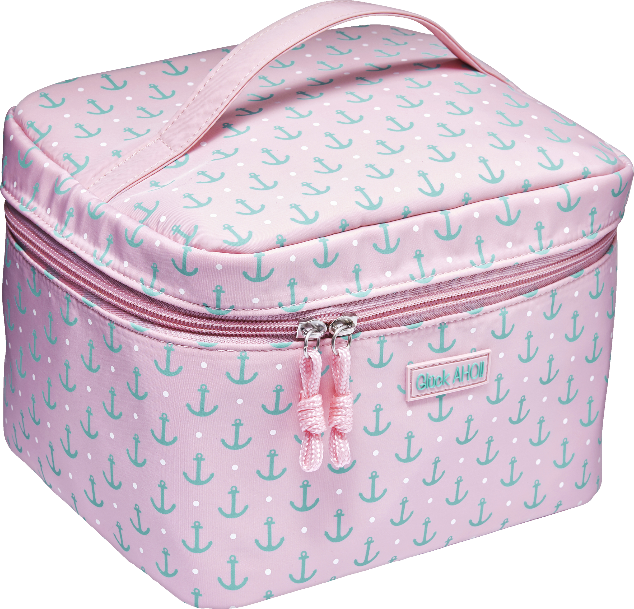 Vito & Joe Beauty Case rosa/türkis