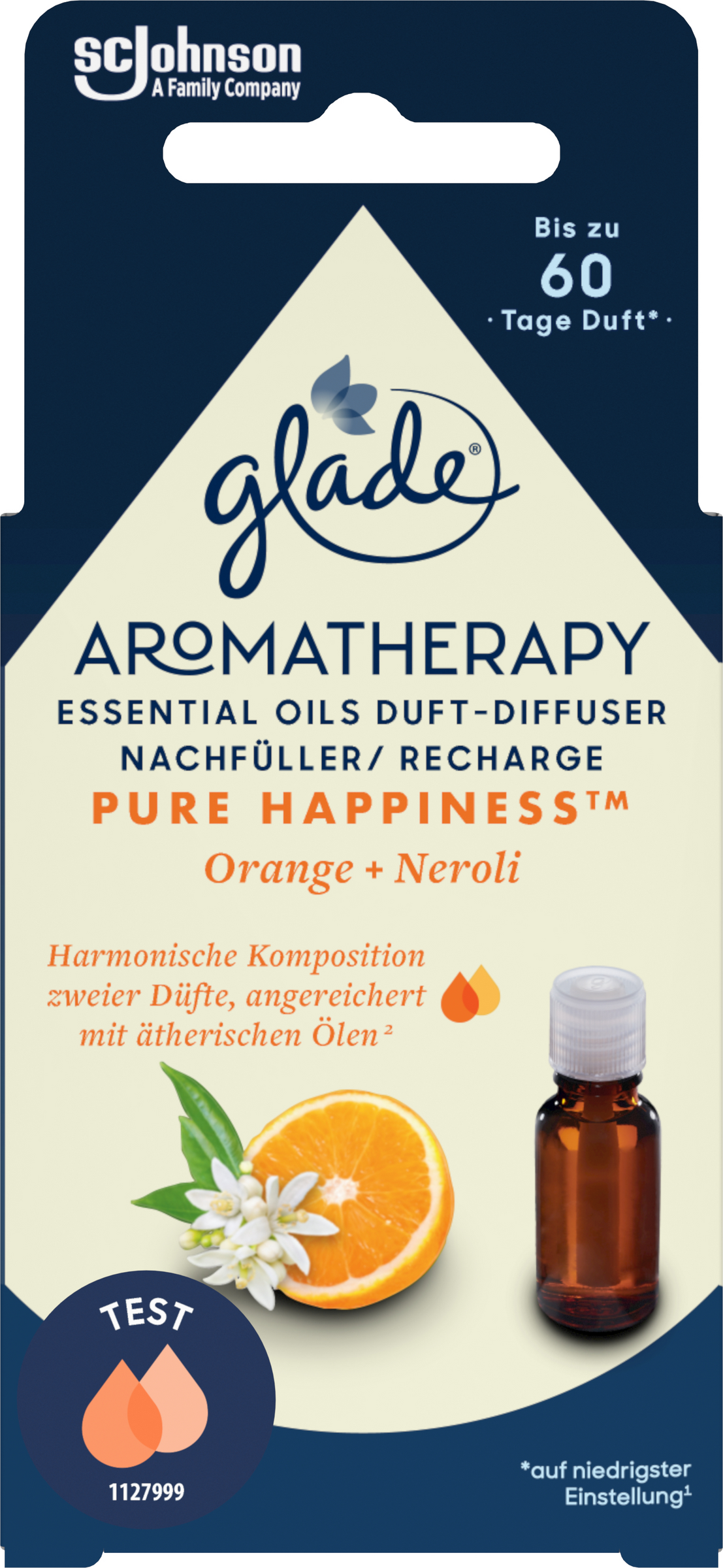 Glade Aromatherapy Essential Oils Duft-Diffuser Nachfüller - Pure Happiness