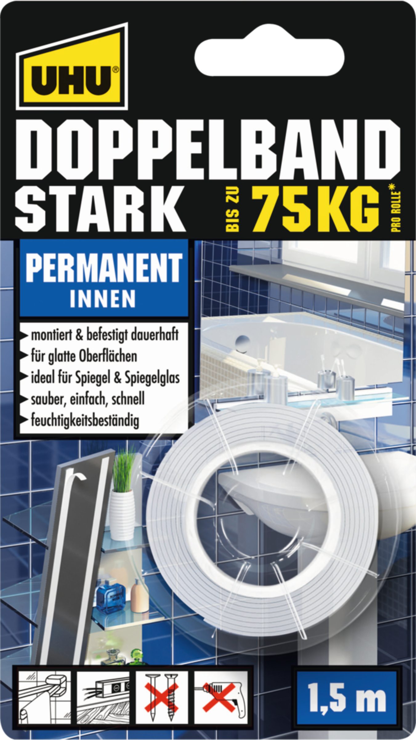 UHU Doppelband Stark 1,5 m
