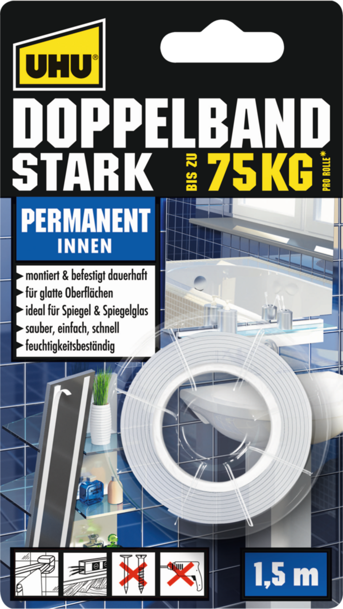 UHU Doppelband Stark 1,5 m