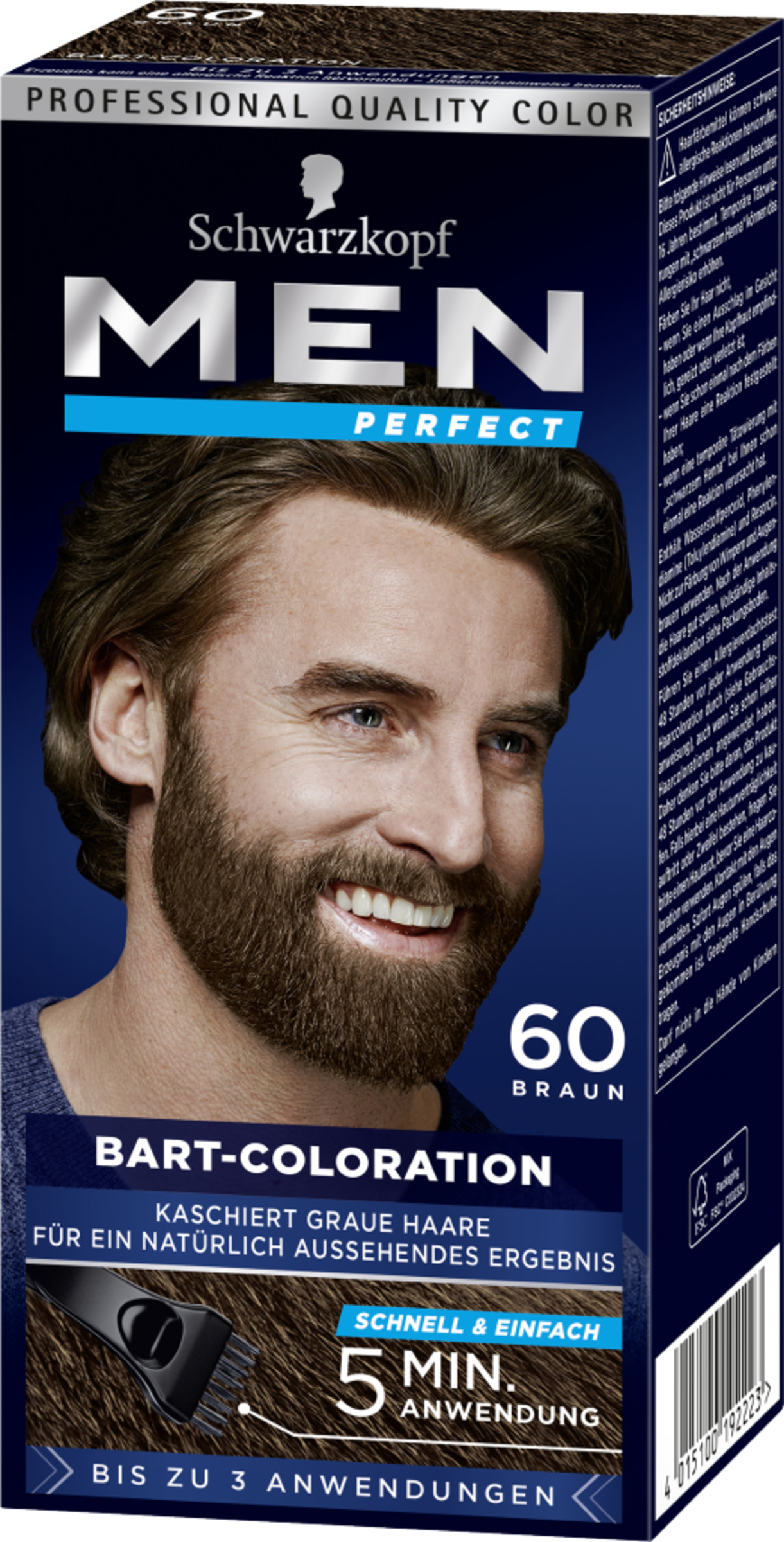 Men Perfect Bart Coloration 60 Natur Braun