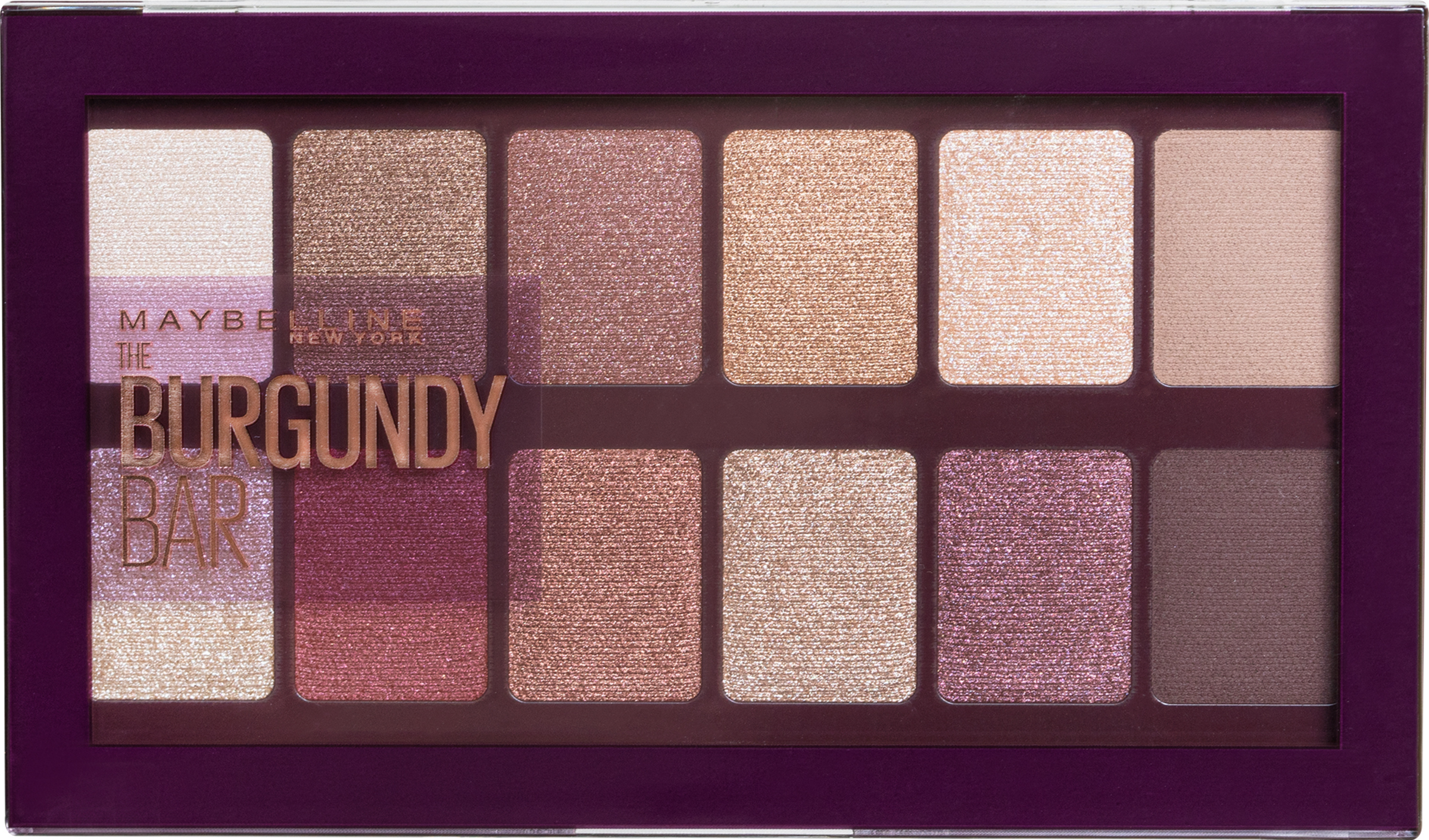 Maybelline New York The Burgundy Bar Lidschatten Palette