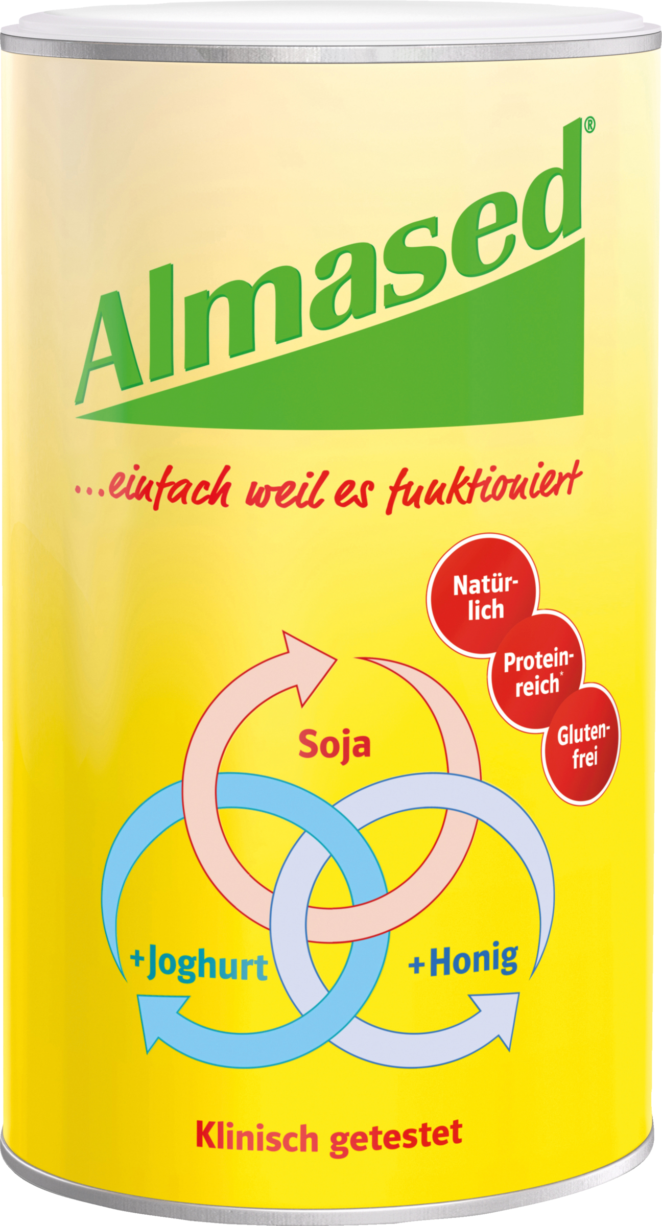 Almased Diät Shake, zum Abnehmen, proteinreich, 500g