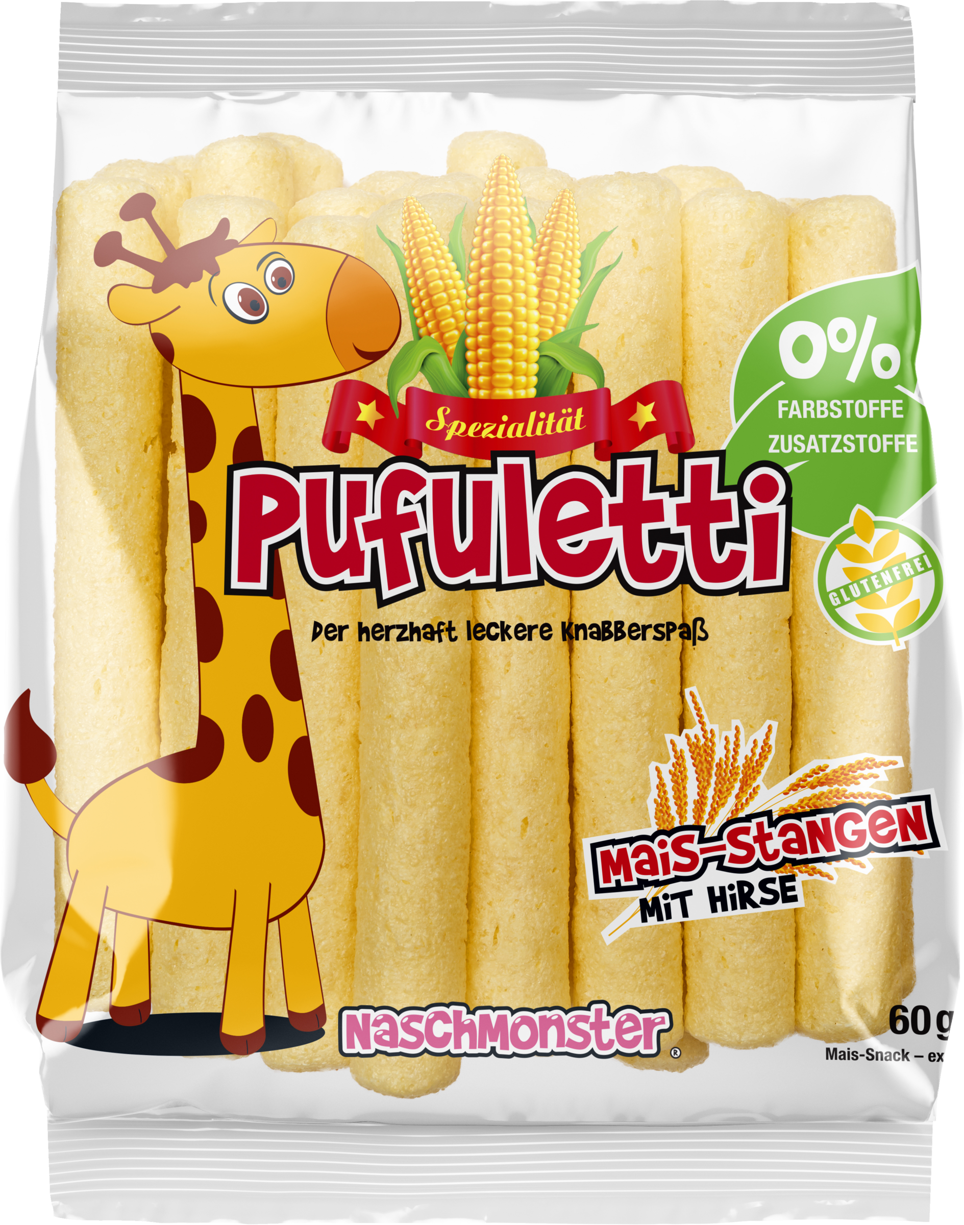 Pufuletti Mais-Stangen mit Hirse