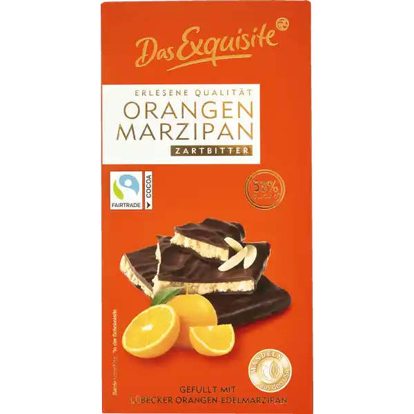 Orangen Marzipan Zartbitterschokolade