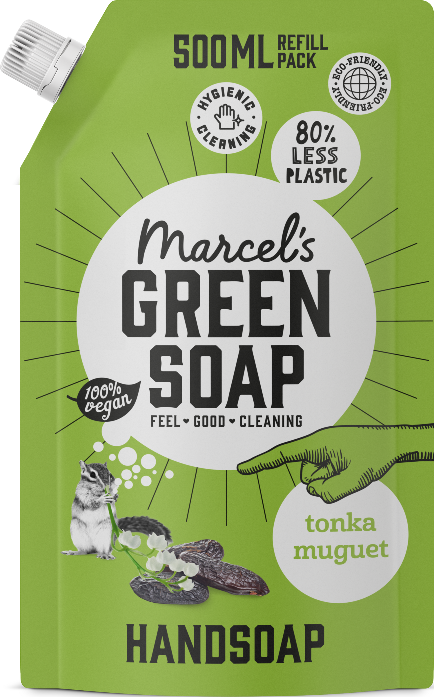 Marcel's Green Soap Handseife Tonka & Maiglöckchen Nachfüllbeutel