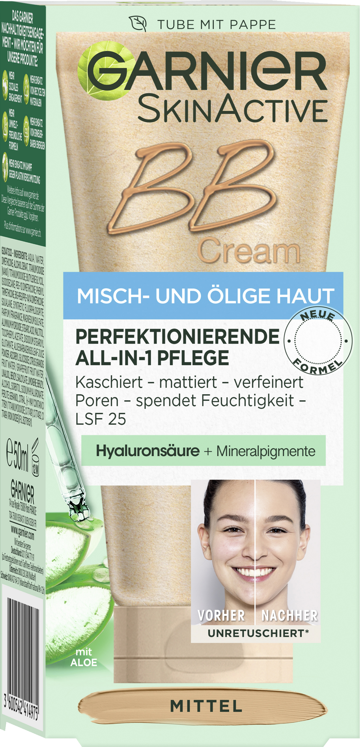 Garnier SkinActive BB Cream Misch- und ölige Haut Mittel