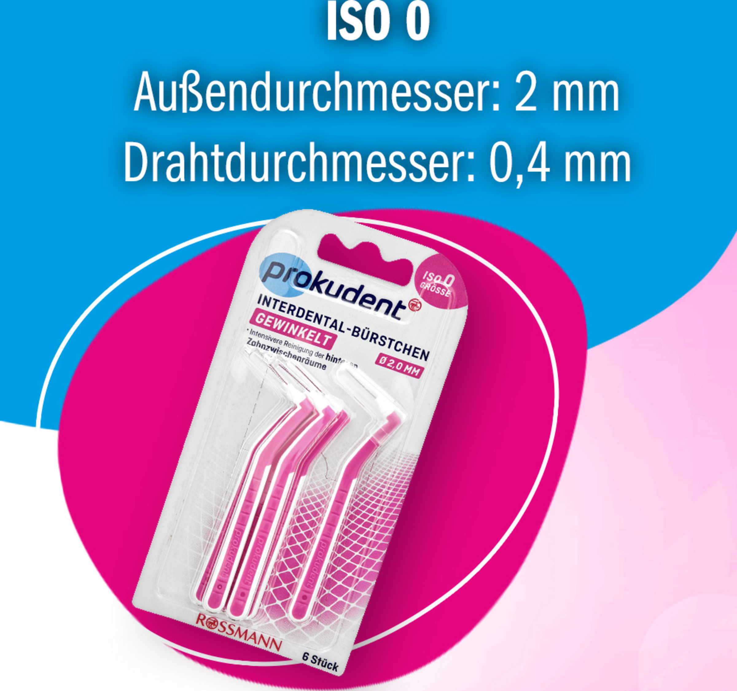 فرشاة ما بين الأسنان بزاوية ISO 0 3