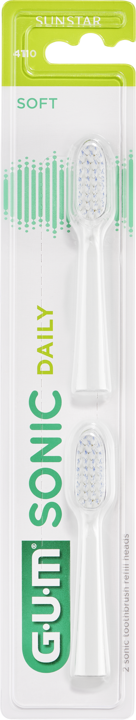 رؤوس فرشاة استبدال SONIC DAILY بيضاء