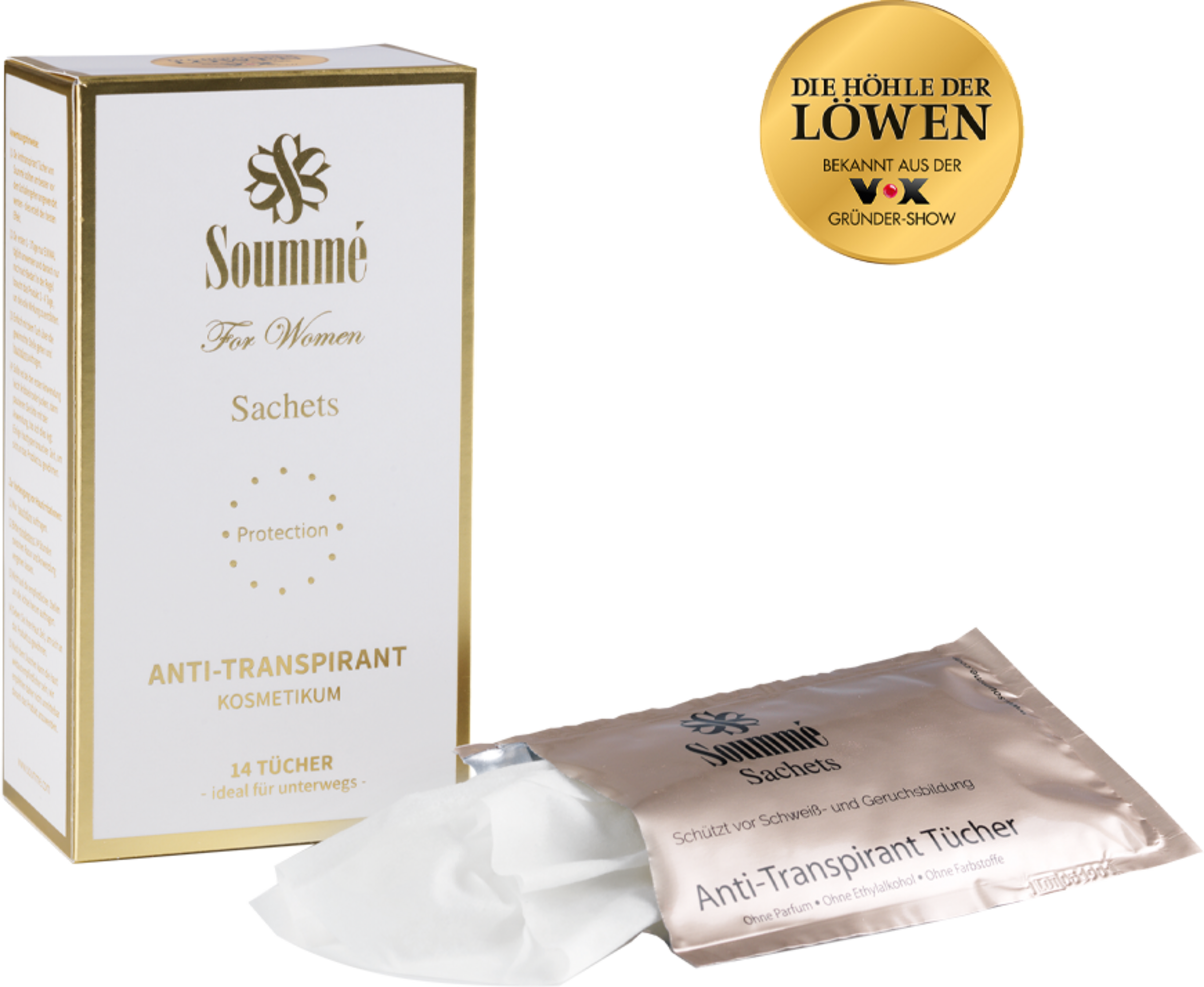 Soummé Antitranspirant Protection Tücher Woman