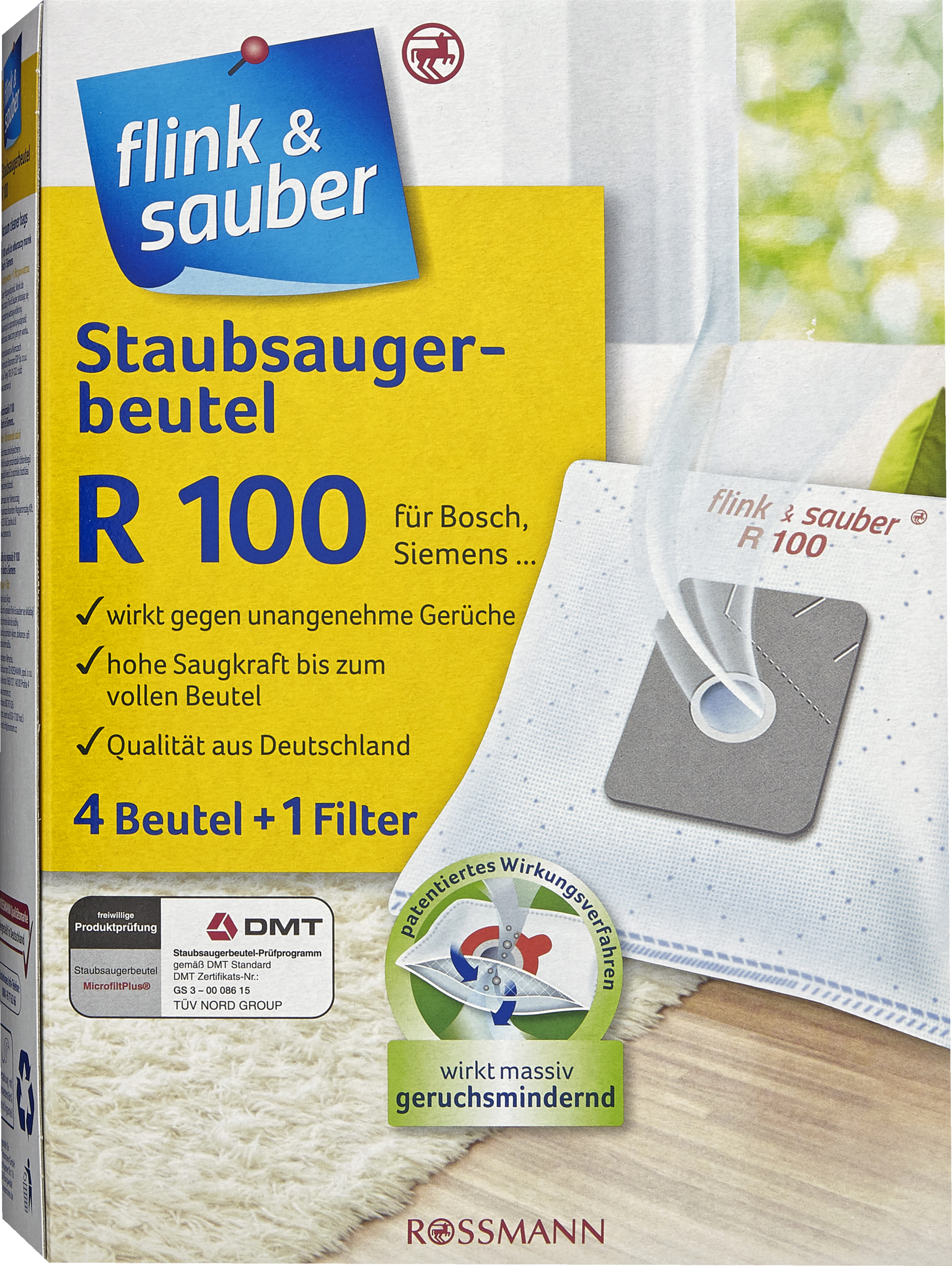 S 8390 Staubsaugerbeutel kompatibel zu ROSSMANN R 080 MIELE Ecosilence S8 
