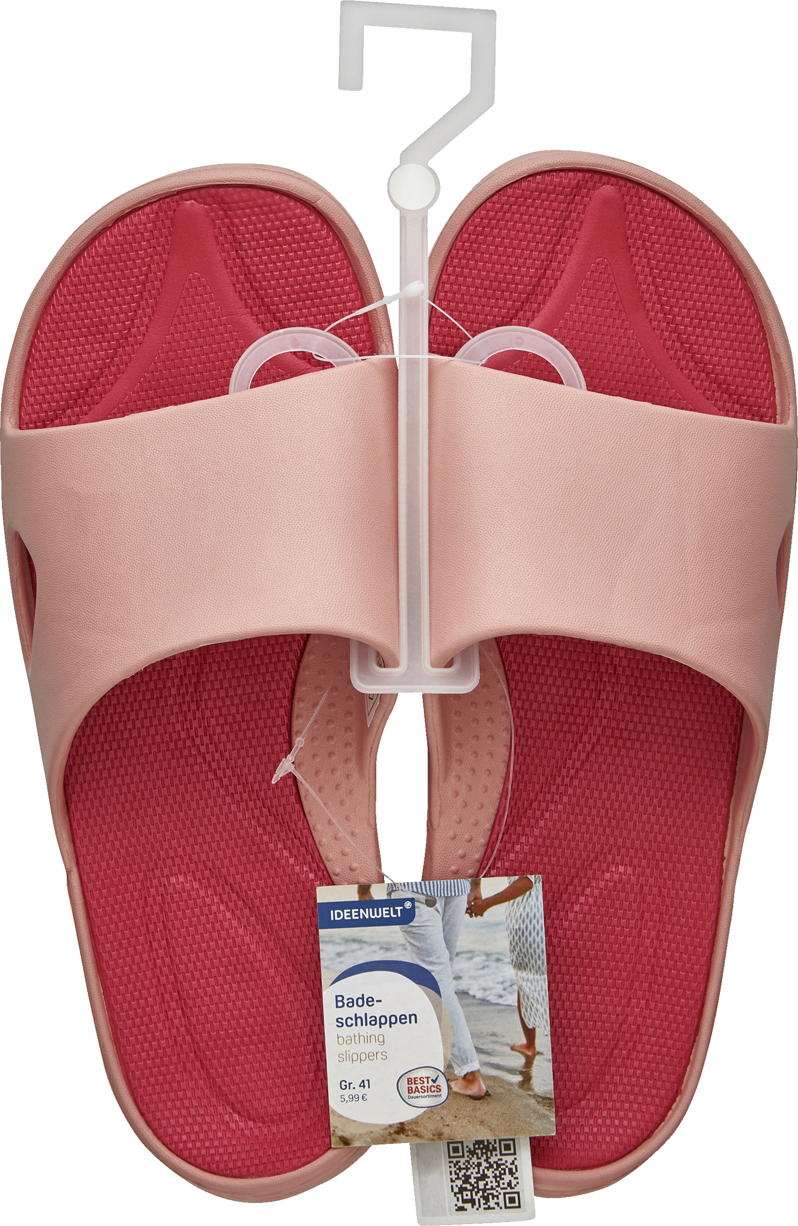 IDEENWELT Badepantolette Gr. 39 rosa/pink