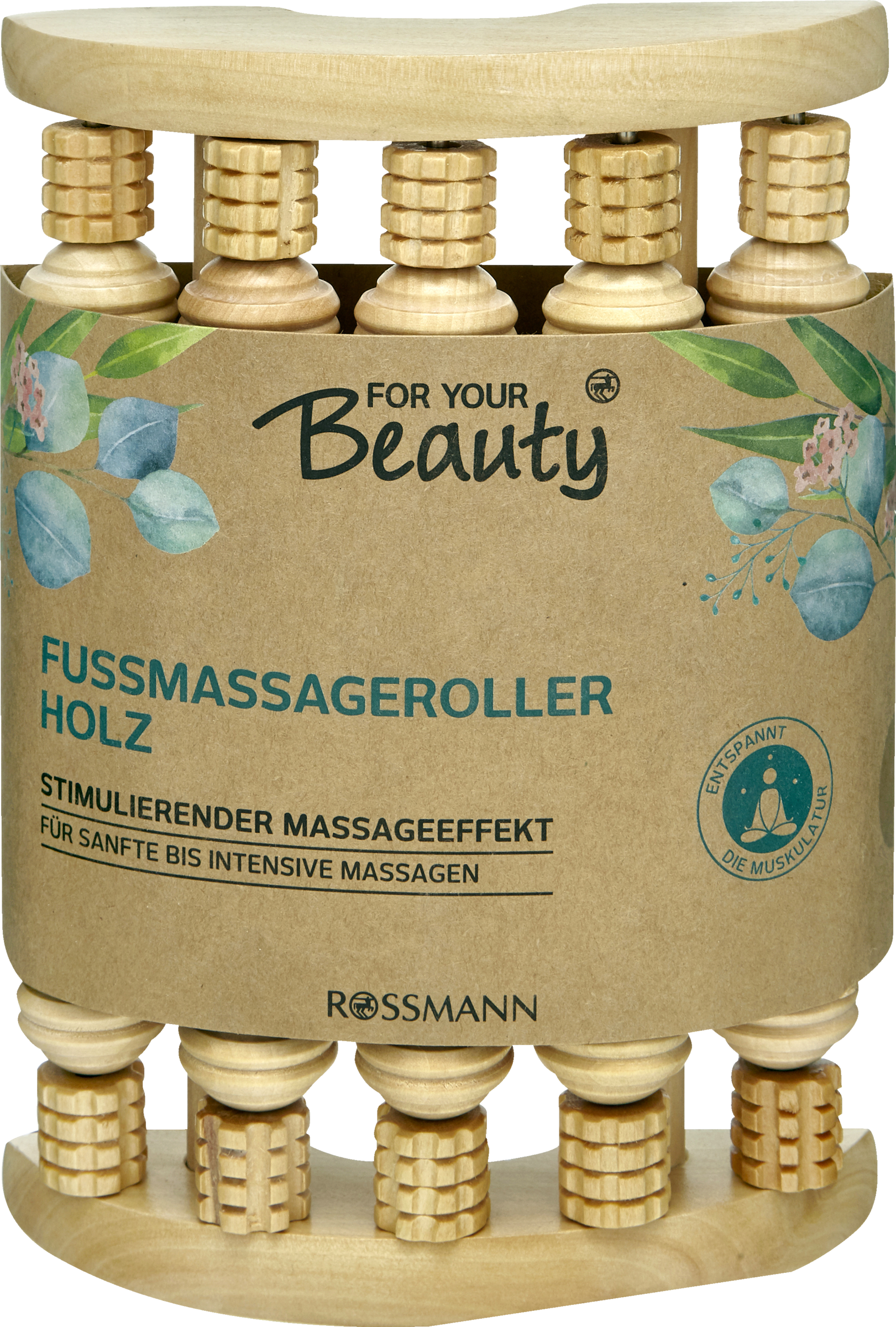 FOR YOUR Beauty Fussmassageroller Holz