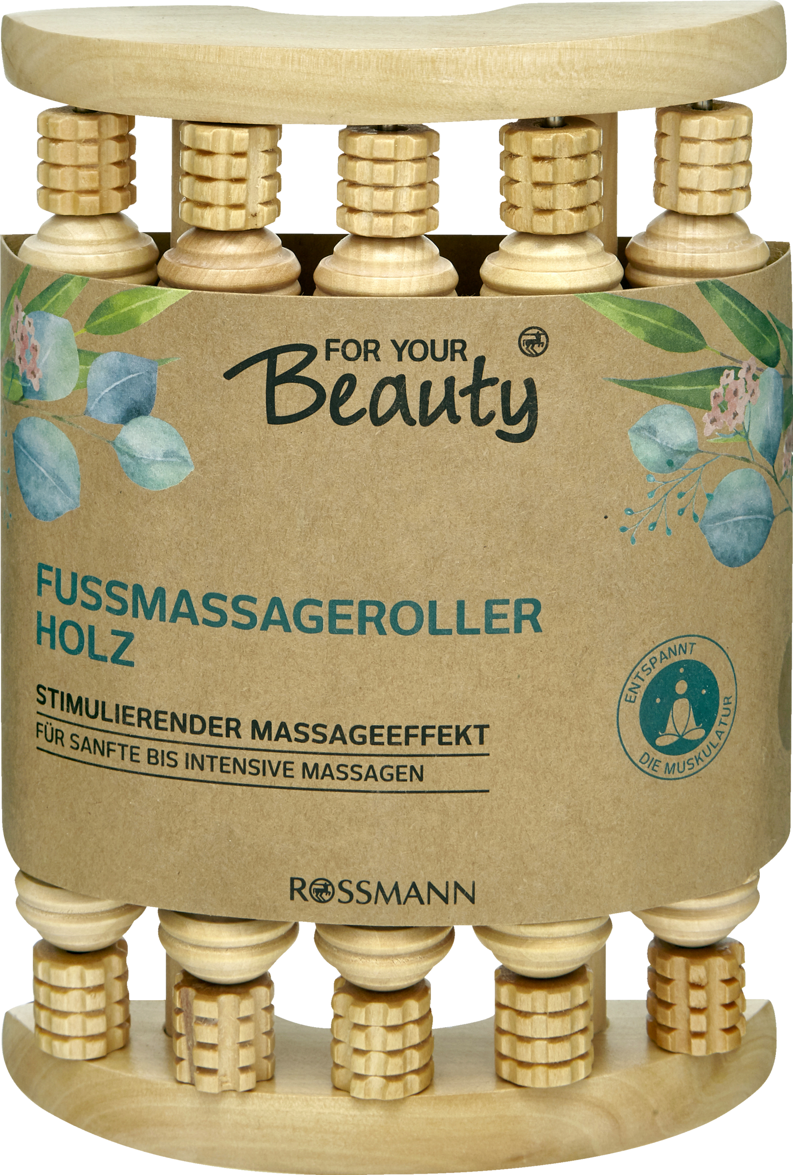 FOR YOUR Beauty Fussmassageroller Holz