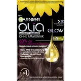 Garnier Olia Glow Dauerhafte Haarfarbe 5.12 Schimmerndes Samtbraun