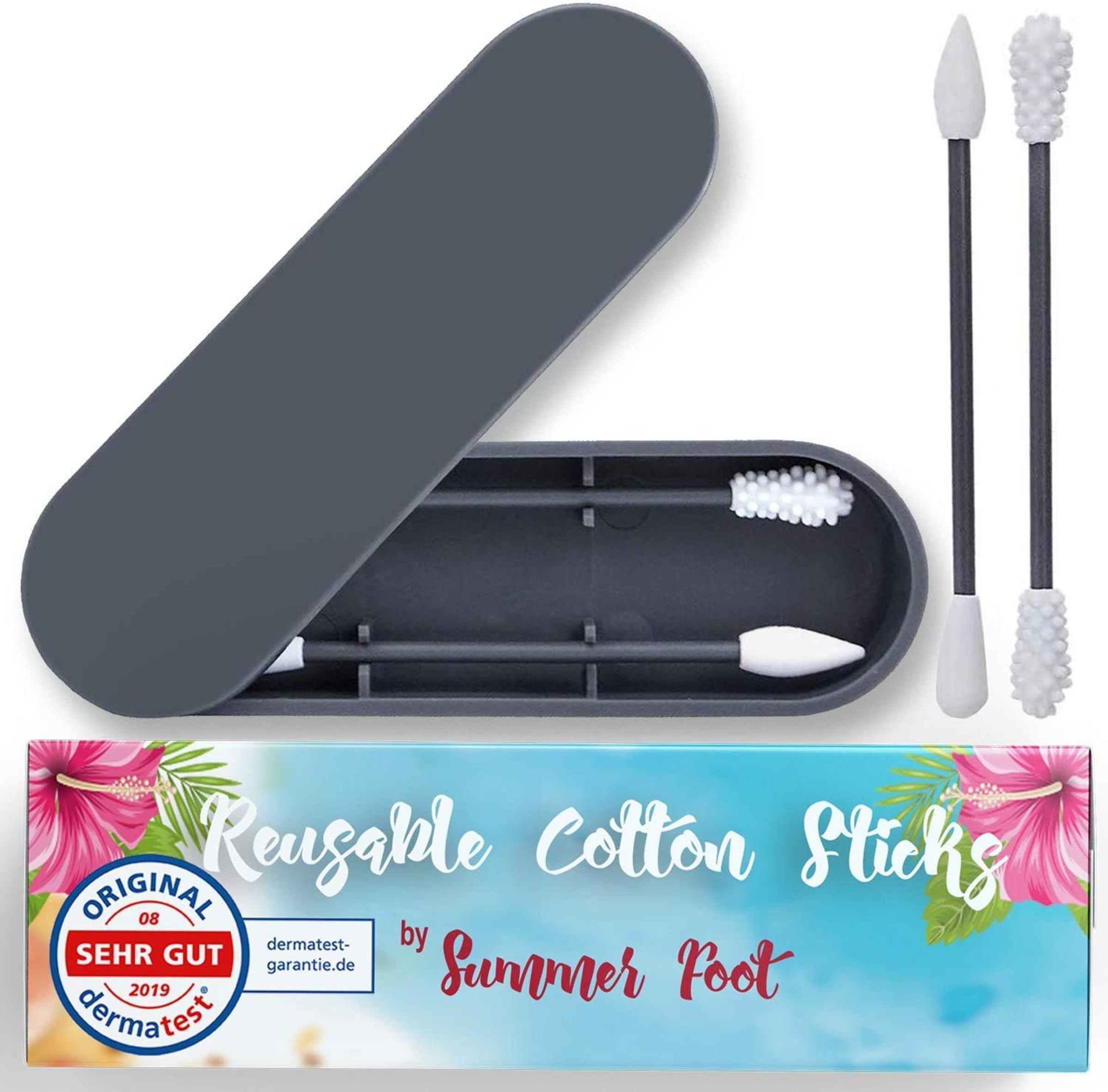 Summer Foot Silikon Wattestäbchen