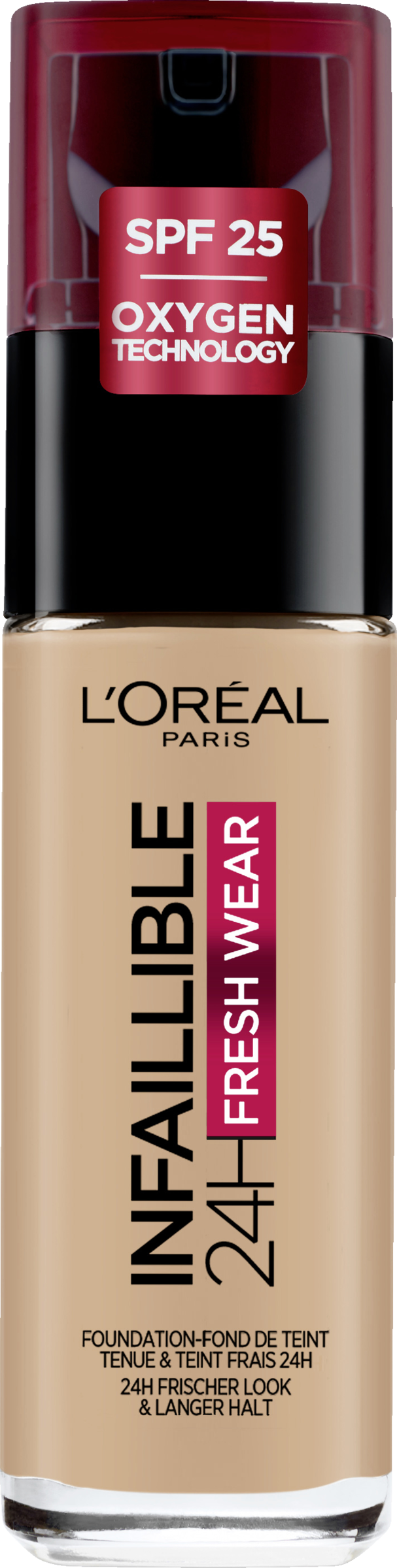 L’Oréal Paris Foundation Infaillible 24H Fresh Wear Make-Up 220 Sand LSF 25