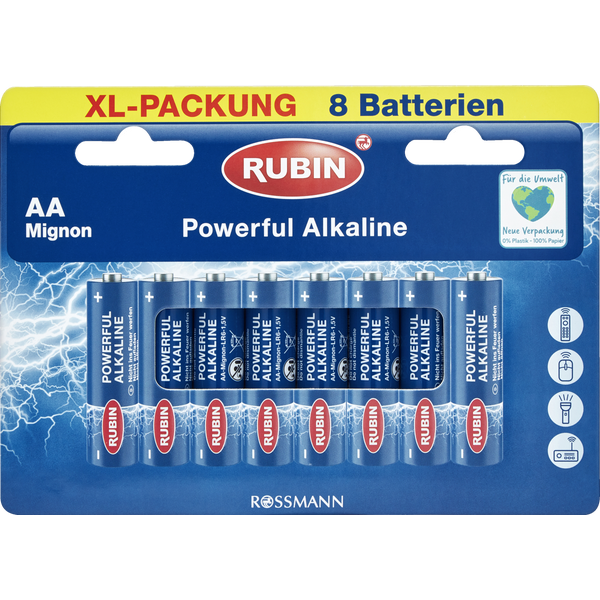 Powerful Alkaline Batterien AA