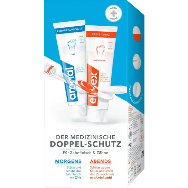 Mundhygiene-Set 1x elmex + 1x aronal