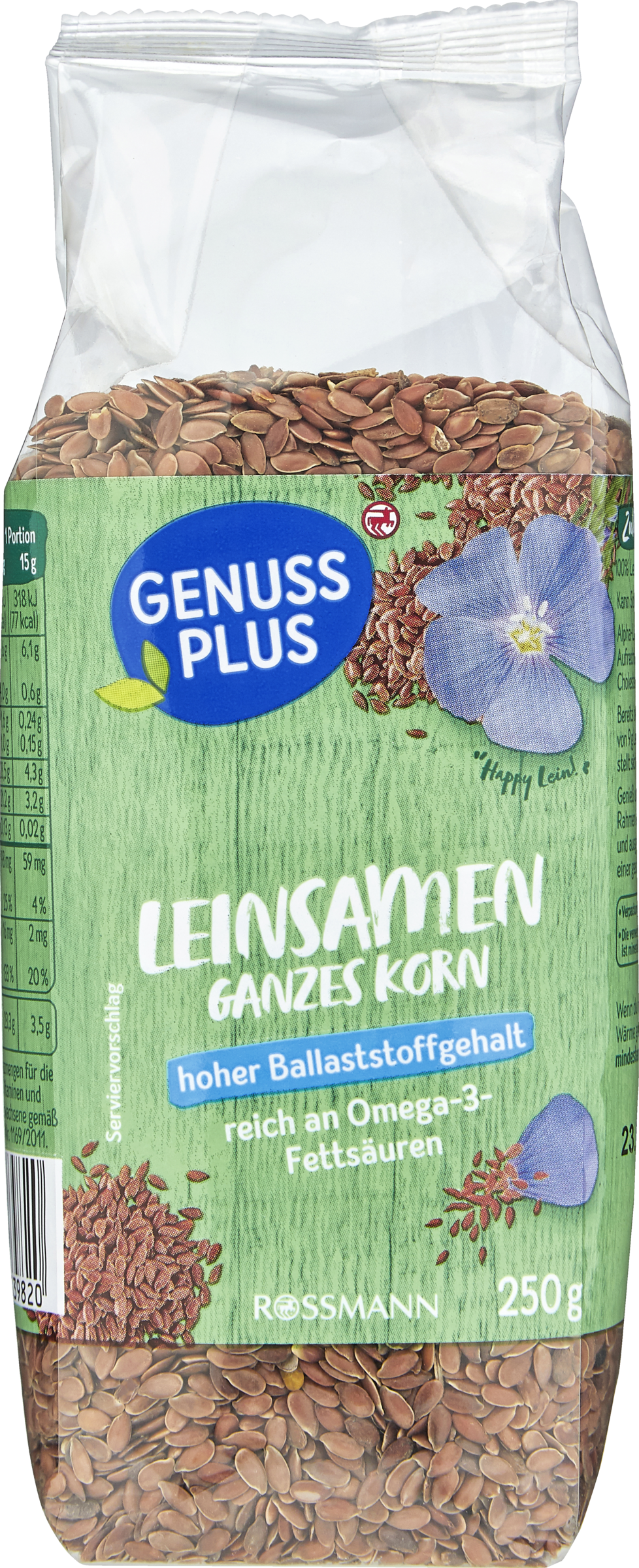 GENUSS PLUS Leinsamen ganzes Korn