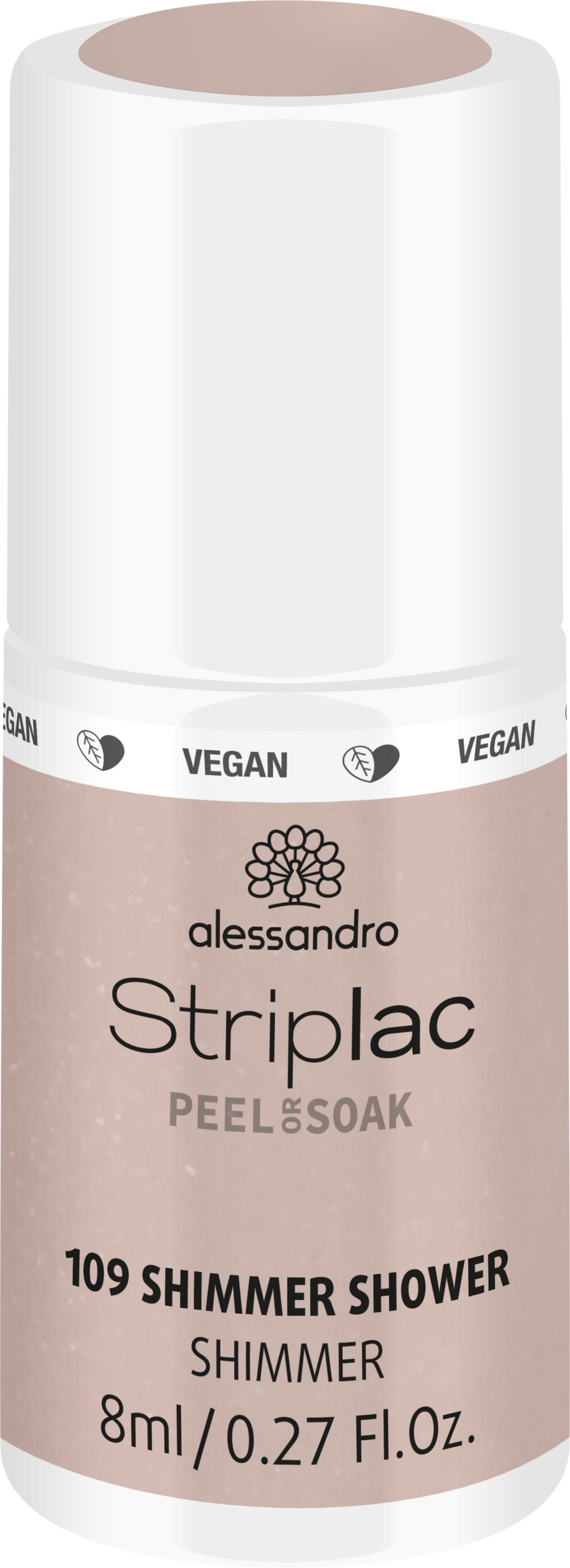 Alessandro STRIPLAC PEEL OR SOAK SHIMMER SHOWER -VEGAN