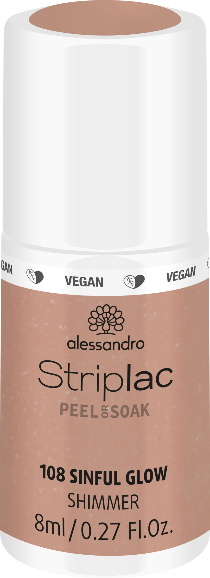 Alessandro STRIPLAC PEEL OR SOAK SINFUL GLOW -VEGAN