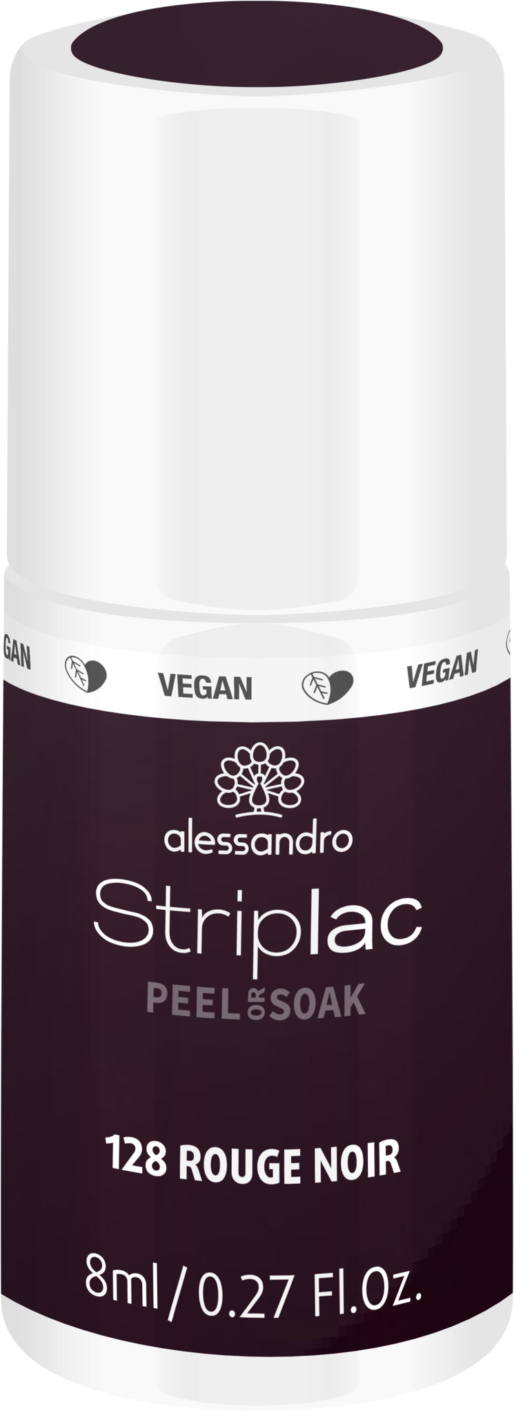 Alessandro STRIPLAC PEEL OR SOAK ROUGE NOIR -VEGAN