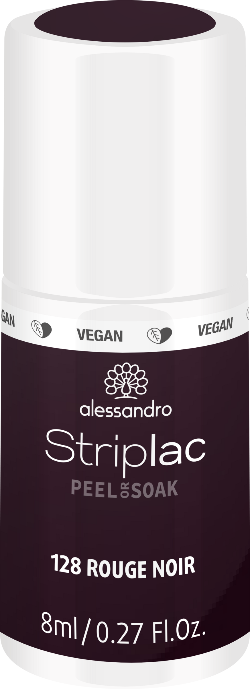 Alessandro STRIPLAC PEEL OR SOAK ROUGE NOIR -VEGAN