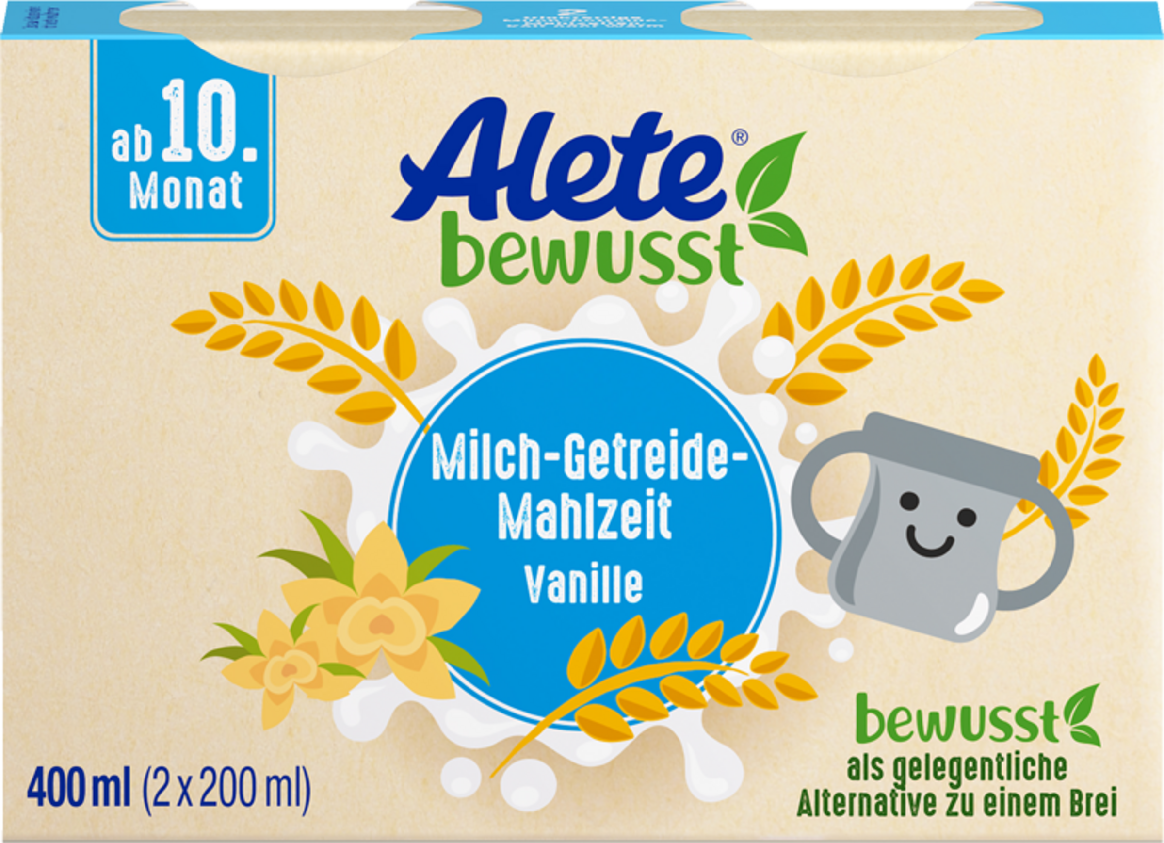 Alete bewusst Milch-Getreide-Mahlzeit Vanille ab 10. Monat