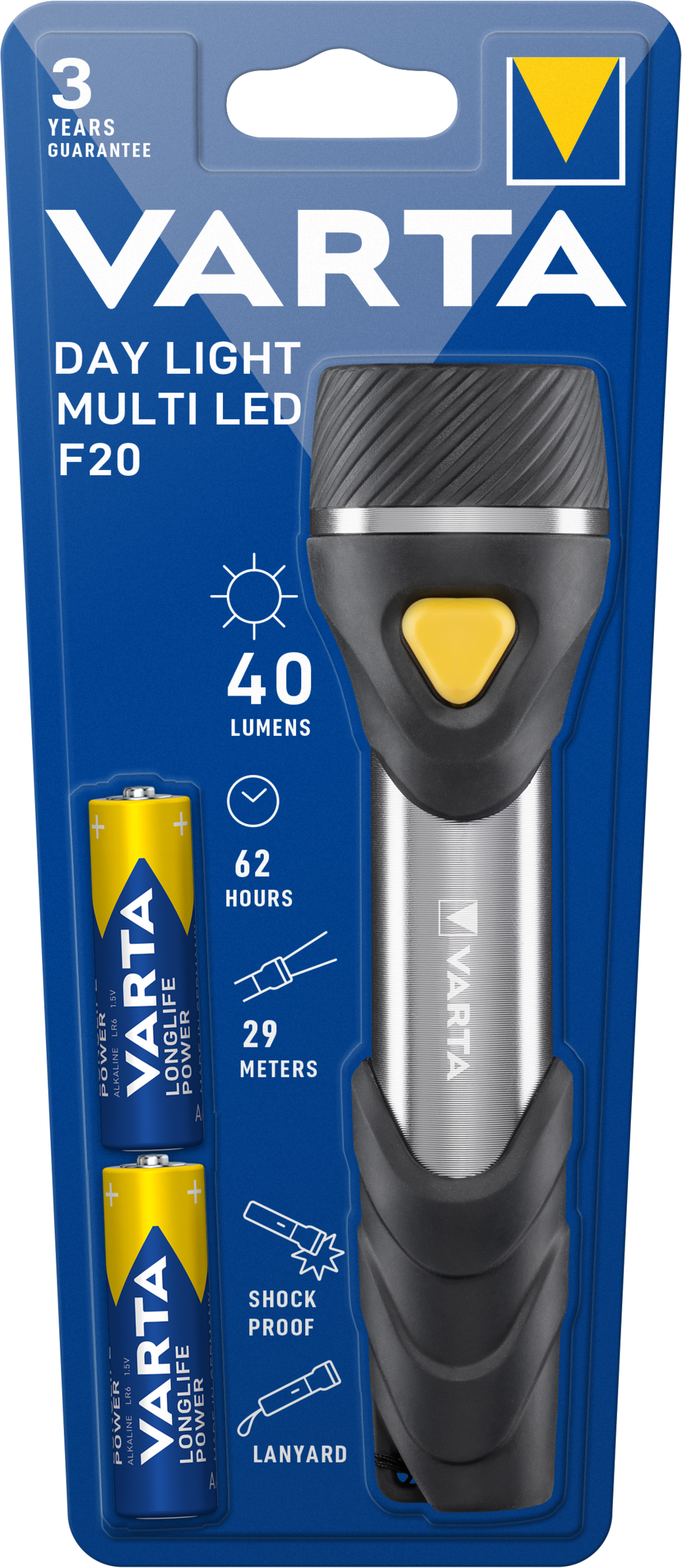 Varta Day Light Multi LED F20 Taschenlampe