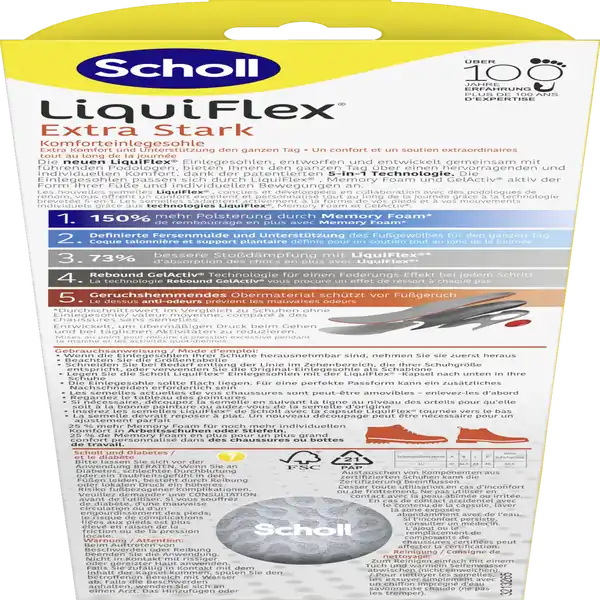 krijgen Onmogelijk Split Scholl LiquiFlex Extra Stark Komforteinlegesohle Größe 41- 46,5 online  kaufen | rossmann.de